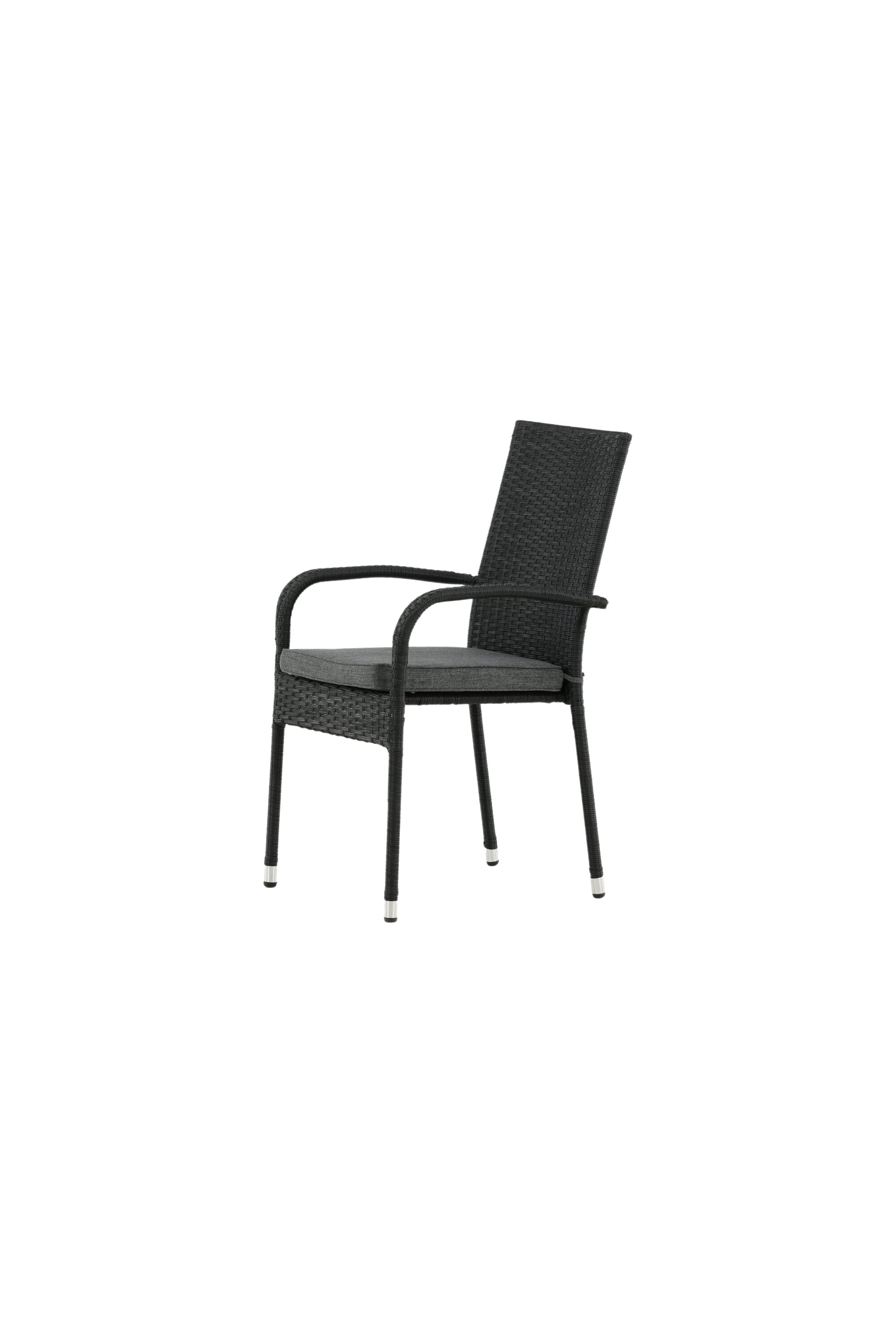 Anna Gartenstuhl in Schwarz präsentiert im Onlineshop von KAQTU Design AG. Gartenstuhl mit Armlehnen ist von Venture Home