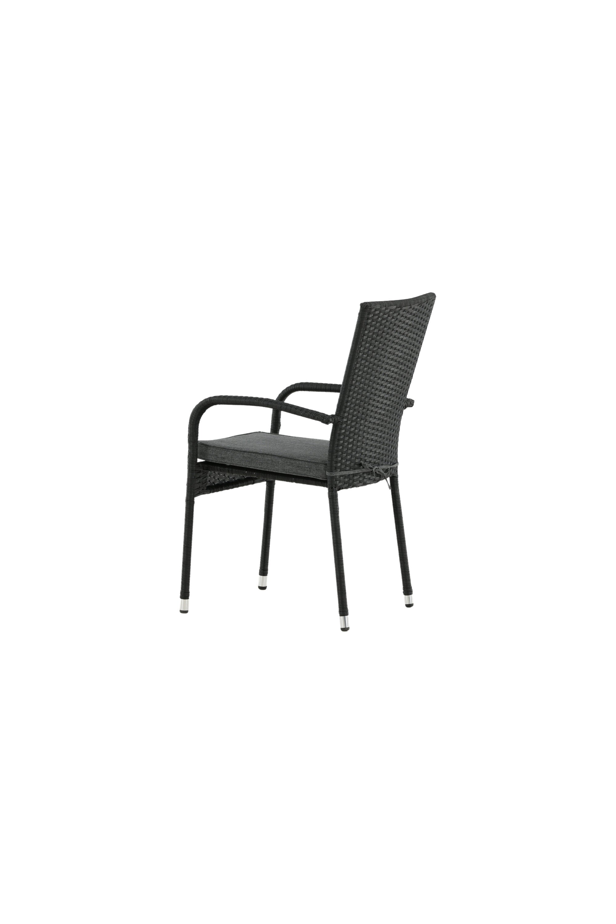 Anna Gartenstuhl in Schwarz präsentiert im Onlineshop von KAQTU Design AG. Gartenstuhl mit Armlehnen ist von Venture Home