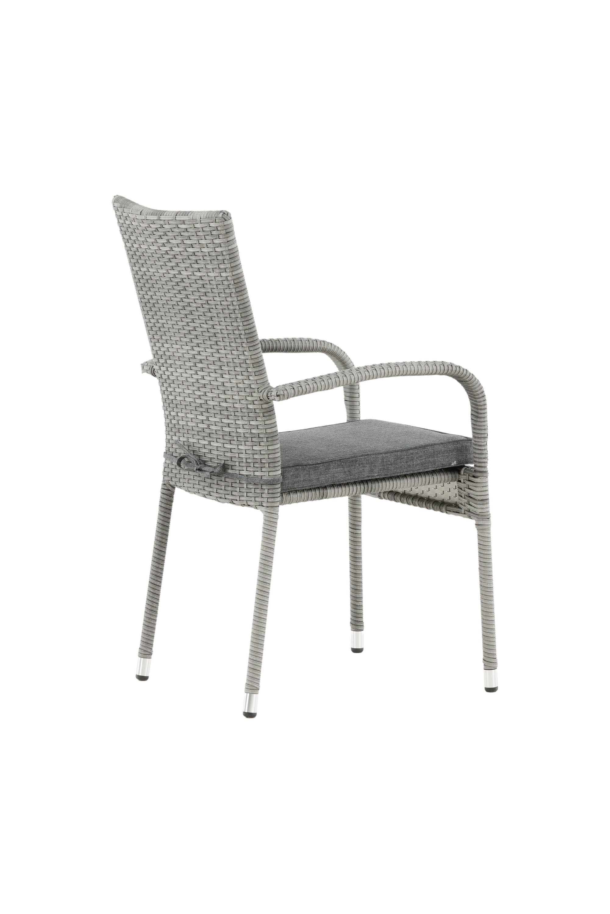 Anna Gartenstuhl in Grau präsentiert im Onlineshop von KAQTU Design AG. Gartenstuhl mit Armlehnen ist von Venture Home