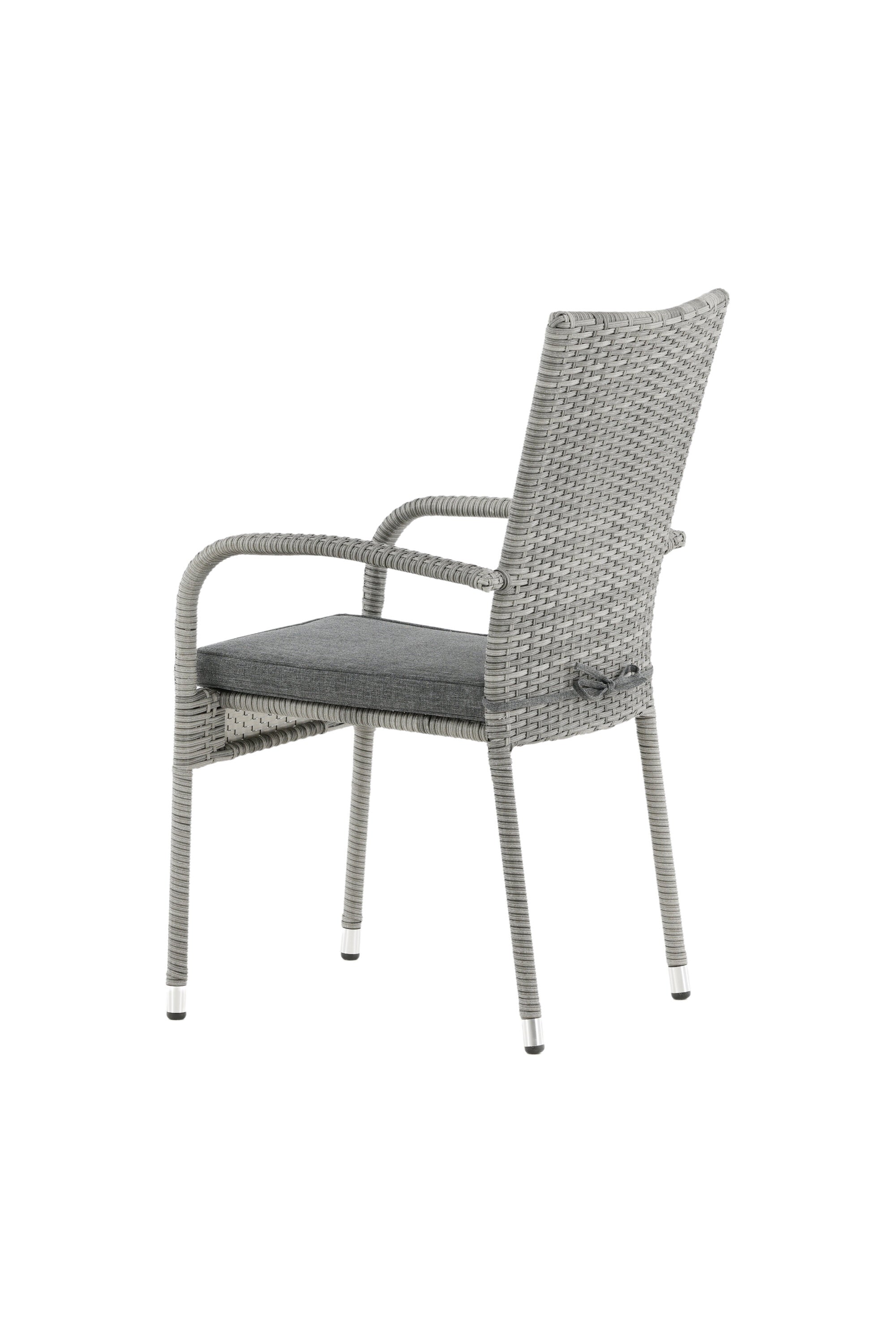 Anna Gartenstuhl in Grau präsentiert im Onlineshop von KAQTU Design AG. Gartenstuhl mit Armlehnen ist von Venture Home