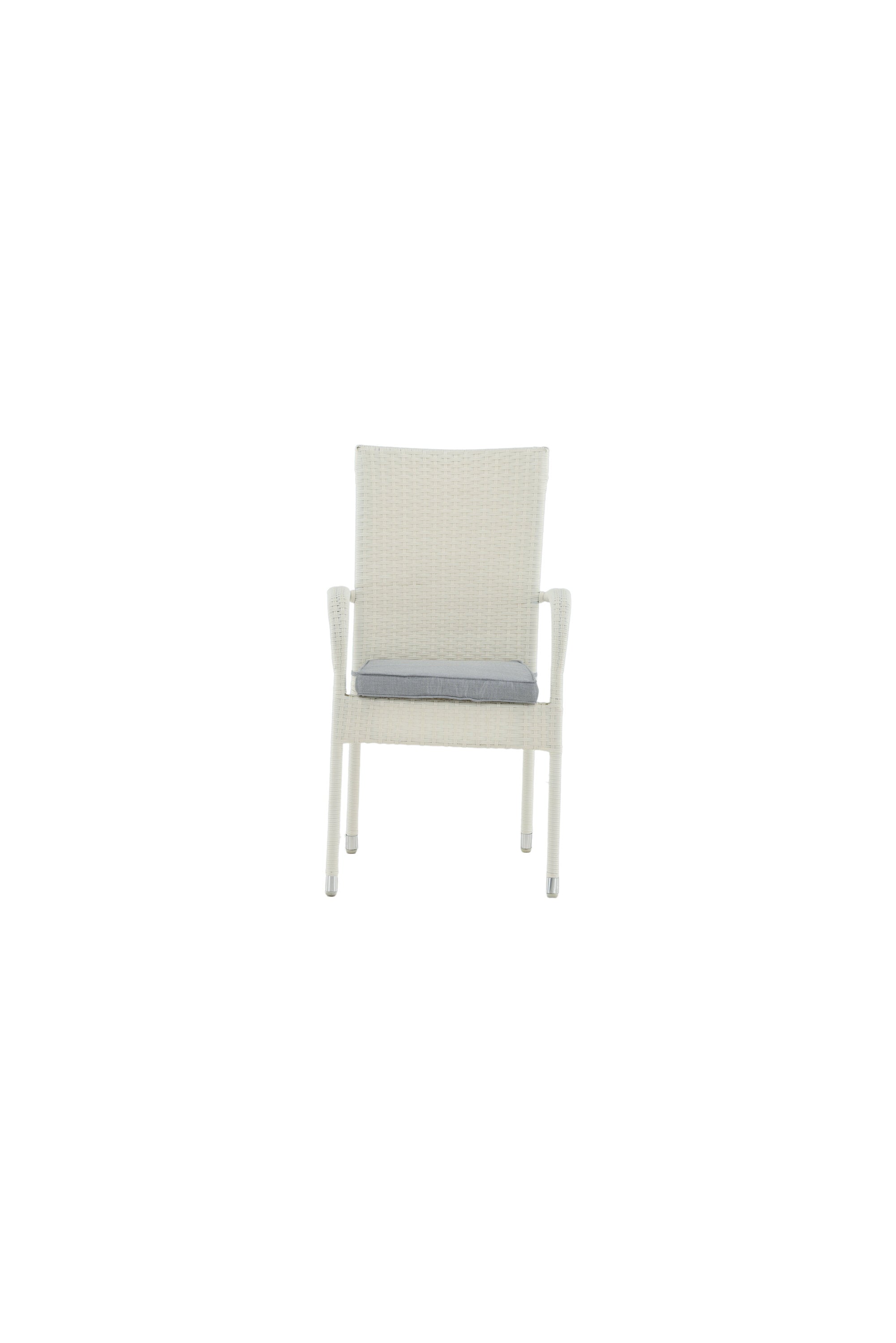 Anna Gartenstuhl in Weiss präsentiert im Onlineshop von KAQTU Design AG. Gartenstuhl mit Armlehnen ist von Venture Home