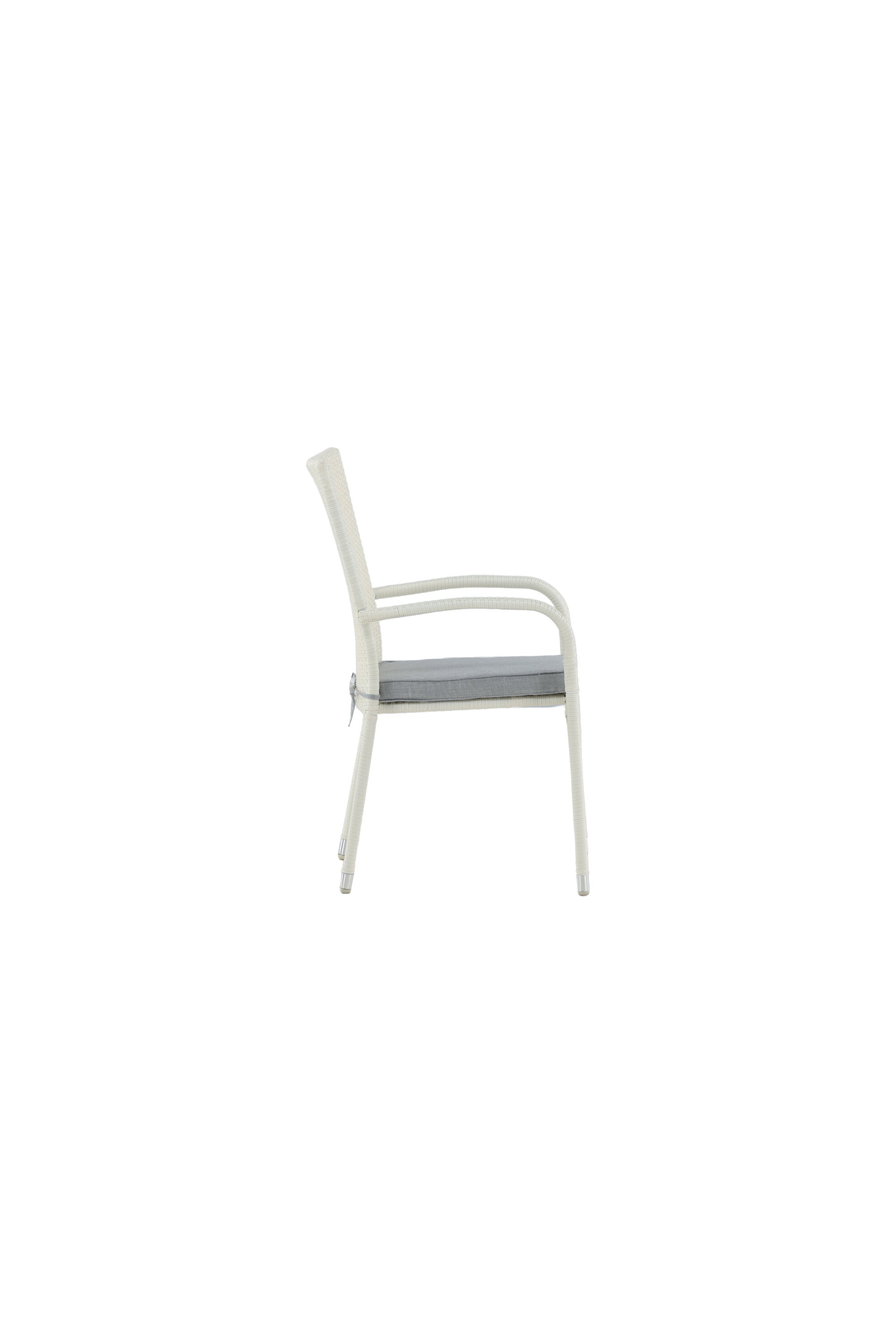 Anna Gartenstuhl in Weiss präsentiert im Onlineshop von KAQTU Design AG. Gartenstuhl mit Armlehnen ist von Venture Home