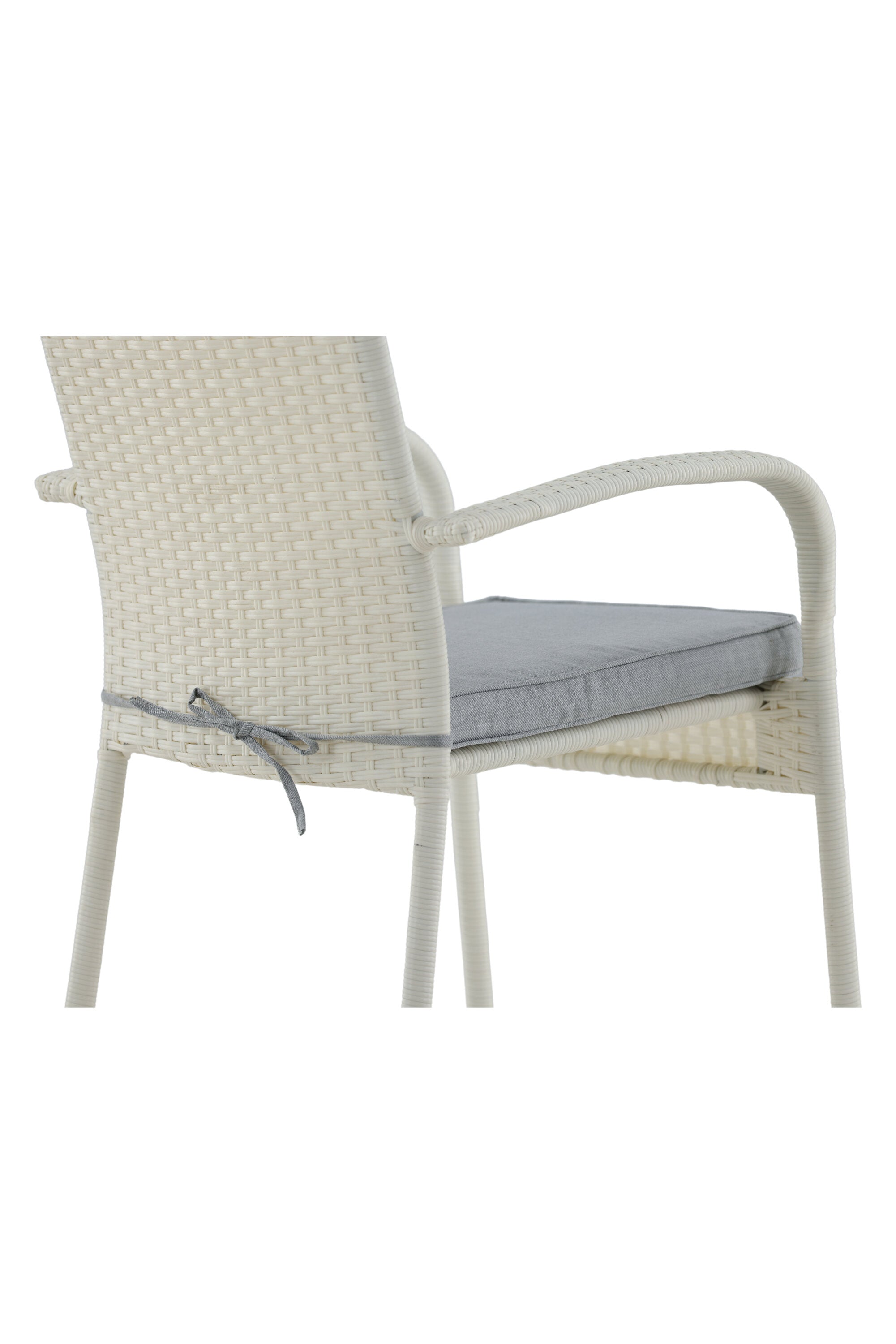 Anna Gartenstuhl in Weiss präsentiert im Onlineshop von KAQTU Design AG. Gartenstuhl mit Armlehnen ist von Venture Home