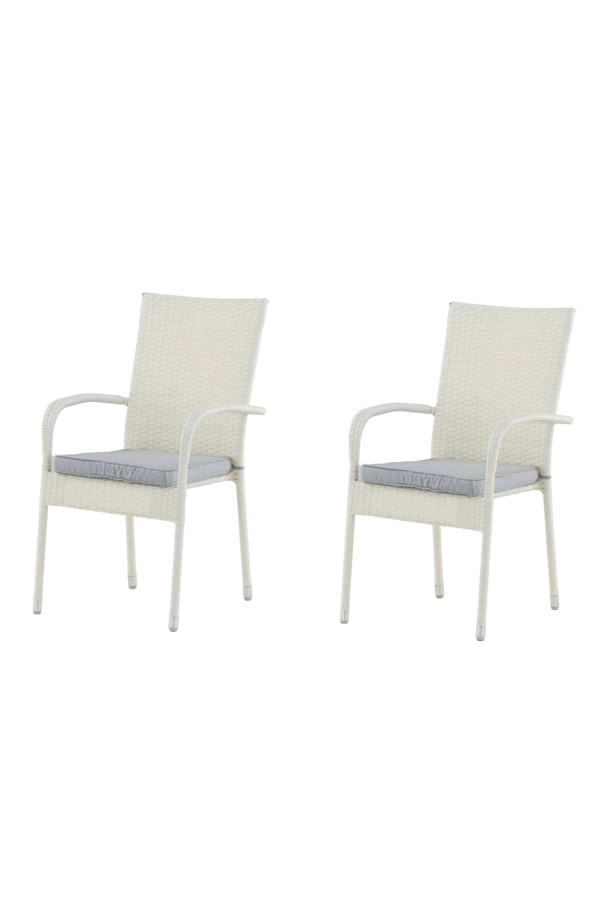 Anna Gartenstuhl in Weiss präsentiert im Onlineshop von KAQTU Design AG. Gartenstuhl mit Armlehnen ist von Venture Home