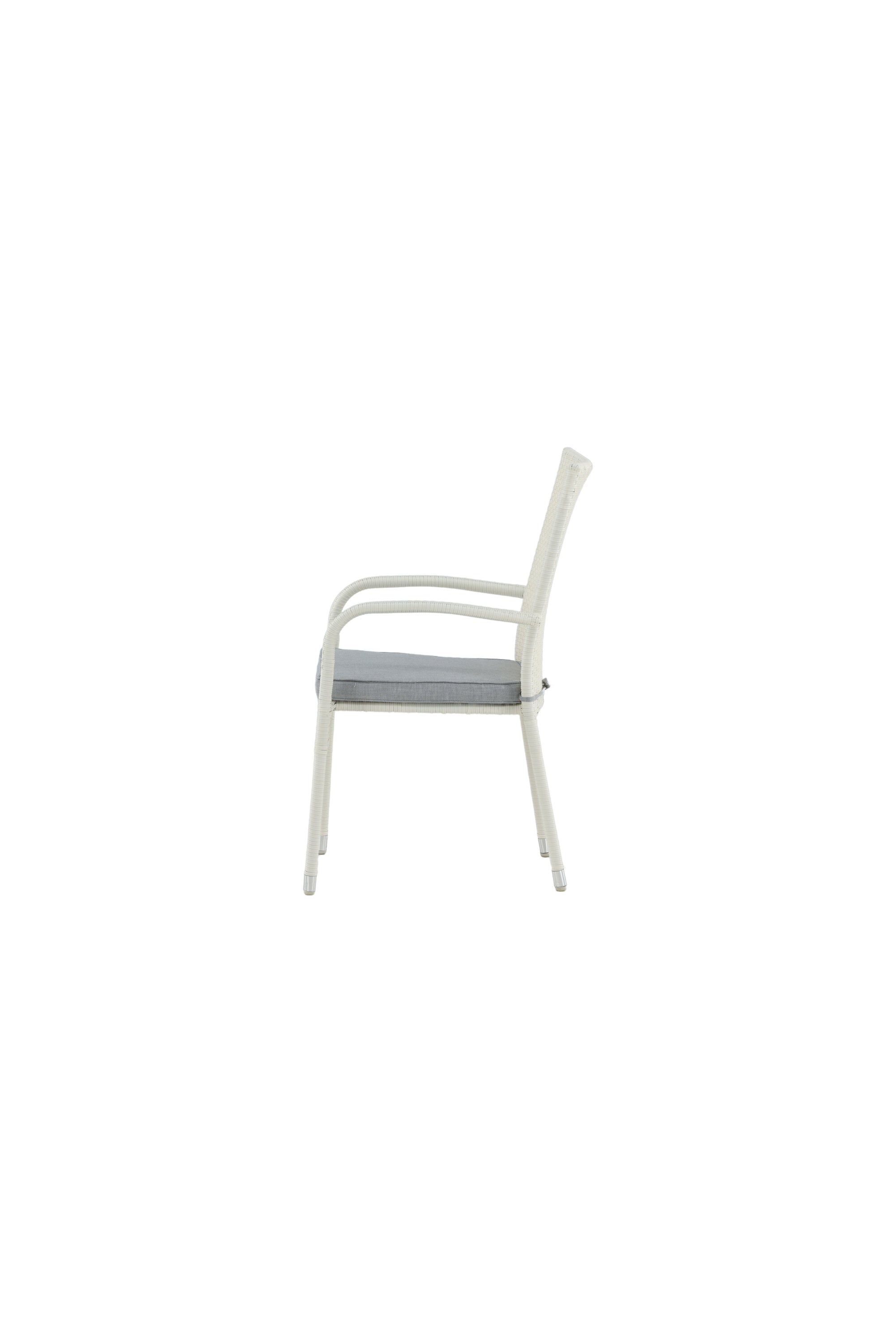 Anna Gartenstuhl in Weiss präsentiert im Onlineshop von KAQTU Design AG. Gartenstuhl mit Armlehnen ist von Venture Home