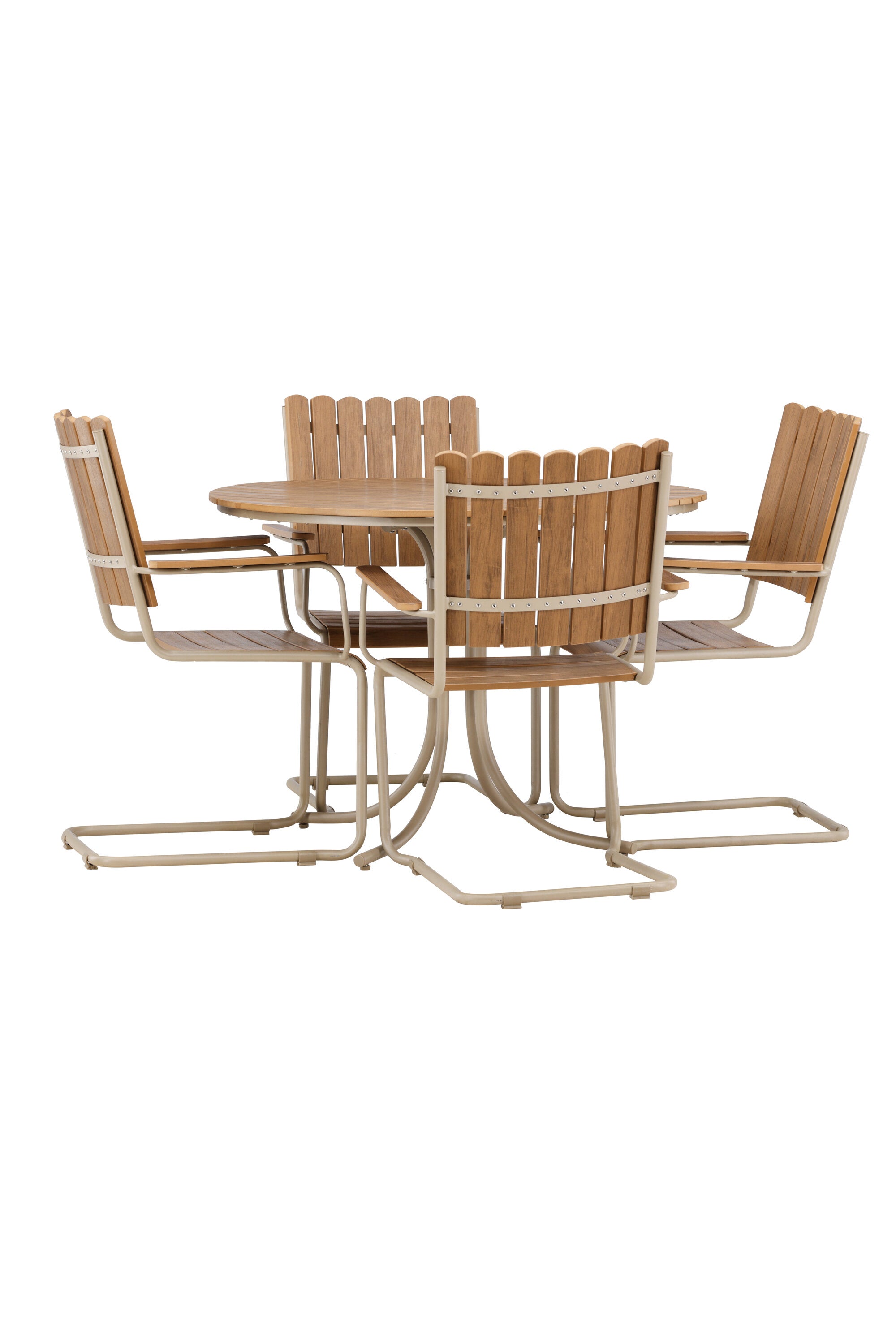 Das Holmsund Gartentisch-Set von Venture Home kombiniert modernes Design mit praktischer Funktionalität für Ihren Garten.