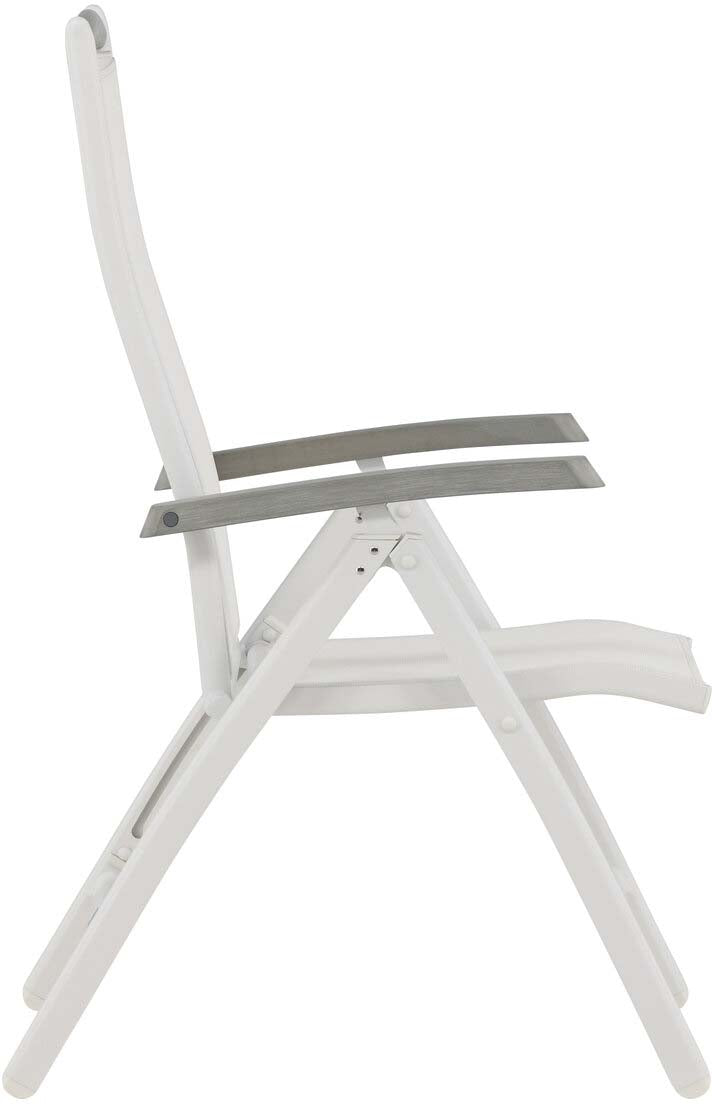 Albany Stuhl in Weiss präsentiert im Onlineshop von KAQTU Design AG. Gartenstuhl mit Armlehnen ist von Venture Home