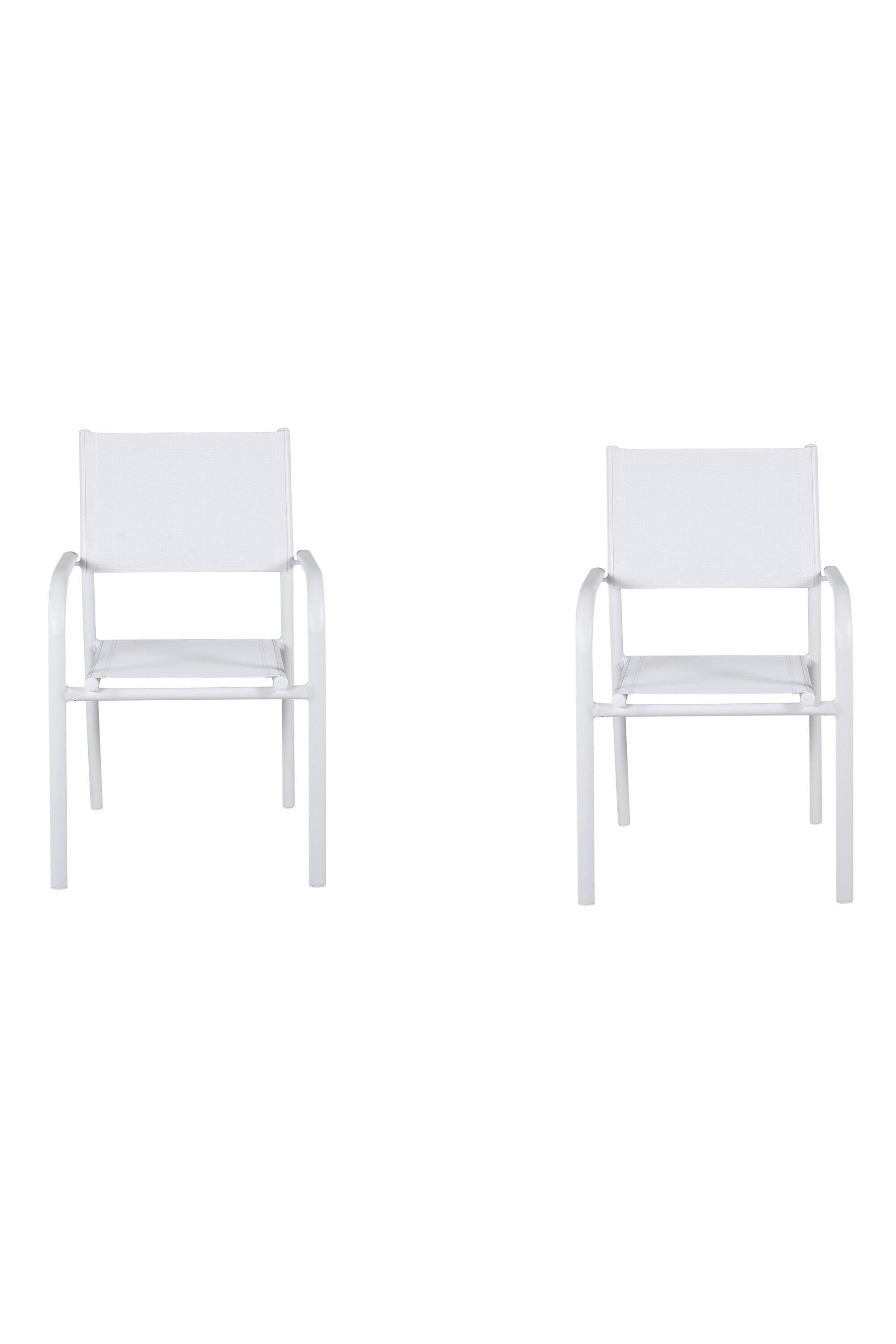 Santorini Gartenstuhl in Weiss präsentiert im Onlineshop von KAQTU Design AG. Gartenstuhl mit Armlehnen ist von Venture Home