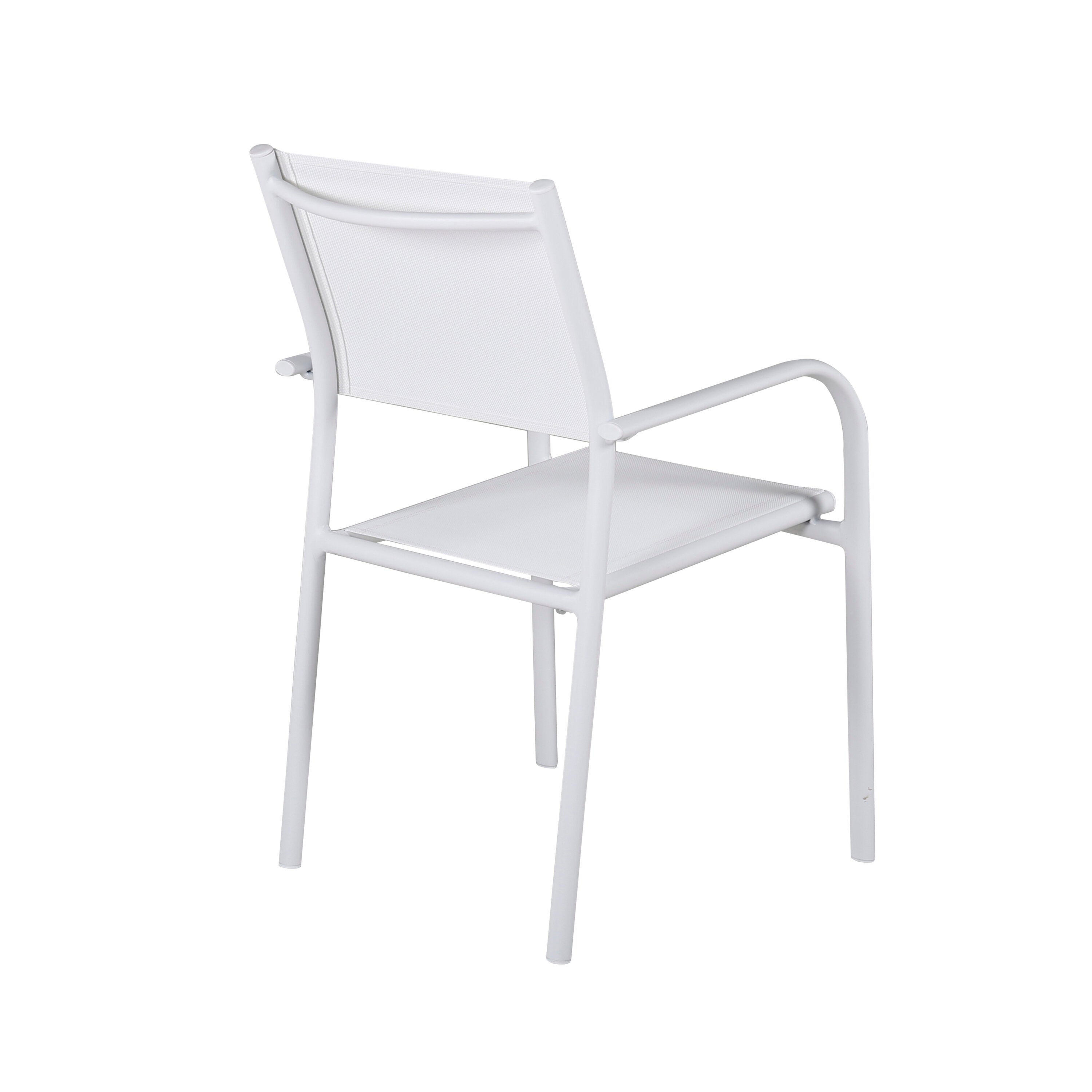 Santorini Gartenstuhl in Weiss präsentiert im Onlineshop von KAQTU Design AG. Gartenstuhl mit Armlehnen ist von Venture Home