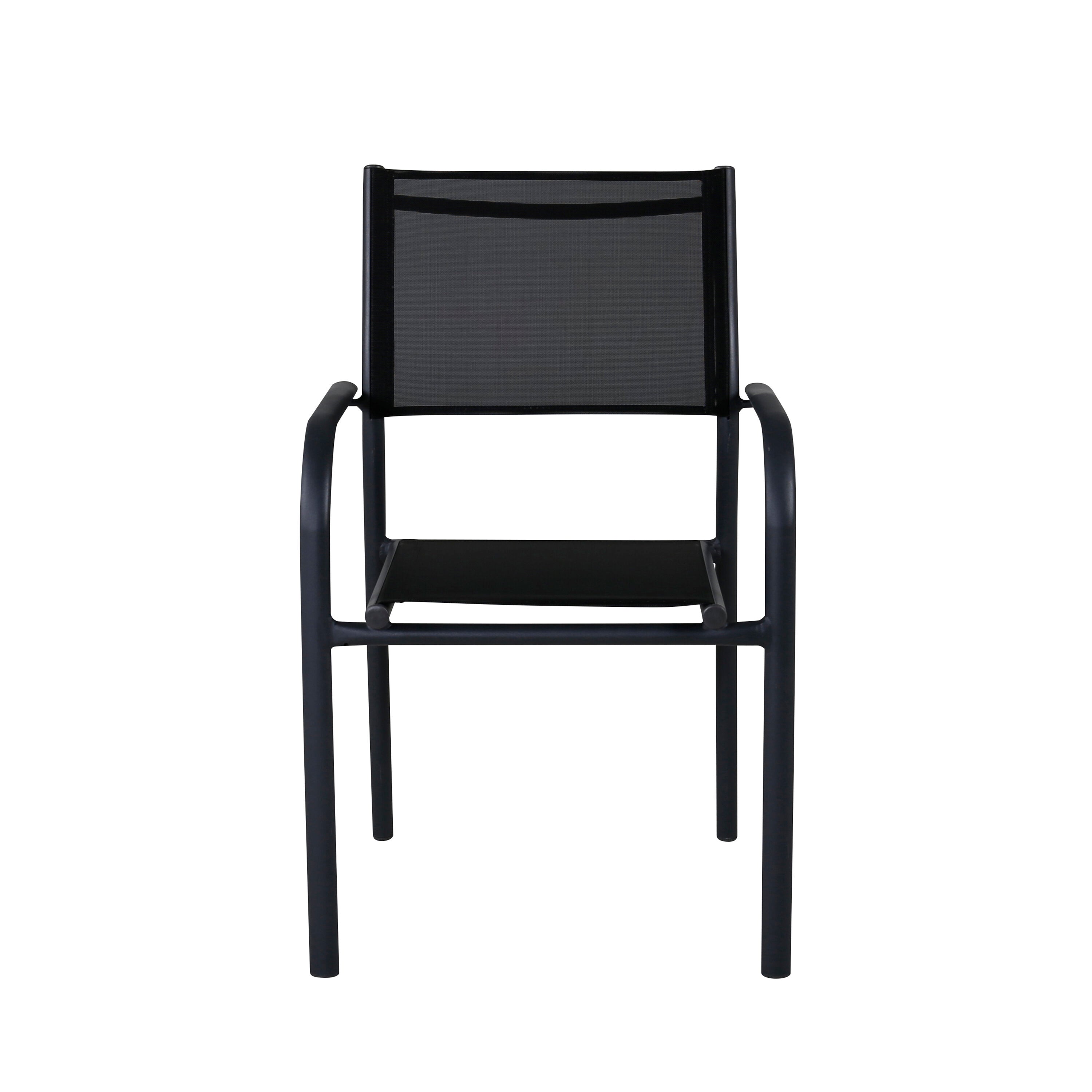 Santorini Gartenstuhl in Schwarz präsentiert im Onlineshop von KAQTU Design AG. Gartenstuhl mit Armlehnen ist von Venture Home