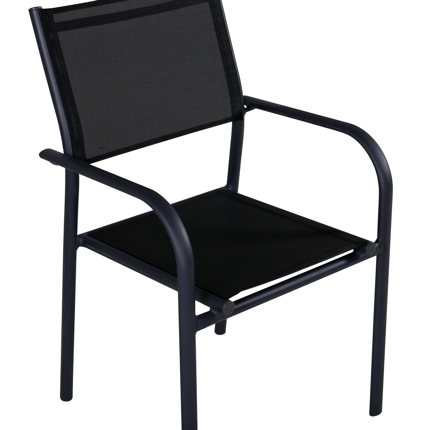 Santorini Gartenstuhl in Schwarz präsentiert im Onlineshop von KAQTU Design AG. Gartenstuhl mit Armlehnen ist von Venture Home