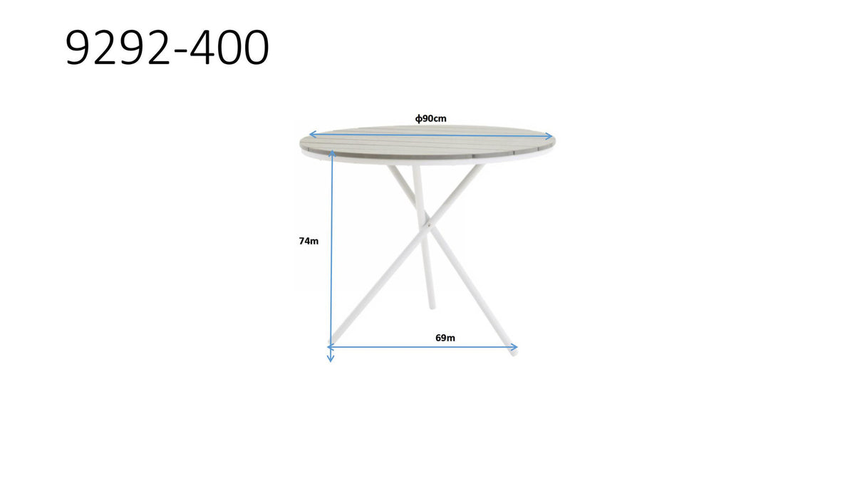 Parma Gartentisch in Grau präsentiert im Onlineshop von KAQTU Design AG. Beistelltisch Outdoor ist von Venture Home