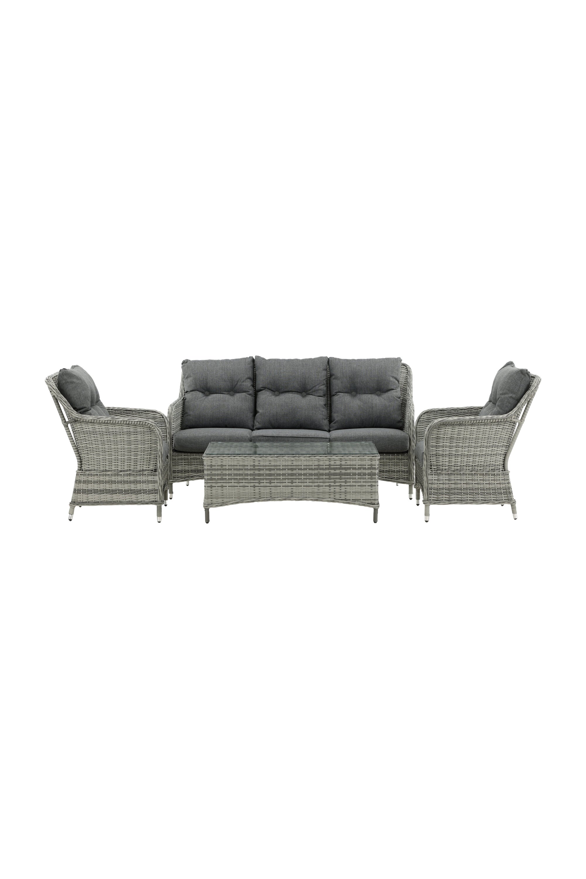 Vikelund Sofagarnitur in Grau präsentiert im Onlineshop von KAQTU Design AG. Loungeset ist von Venture Home