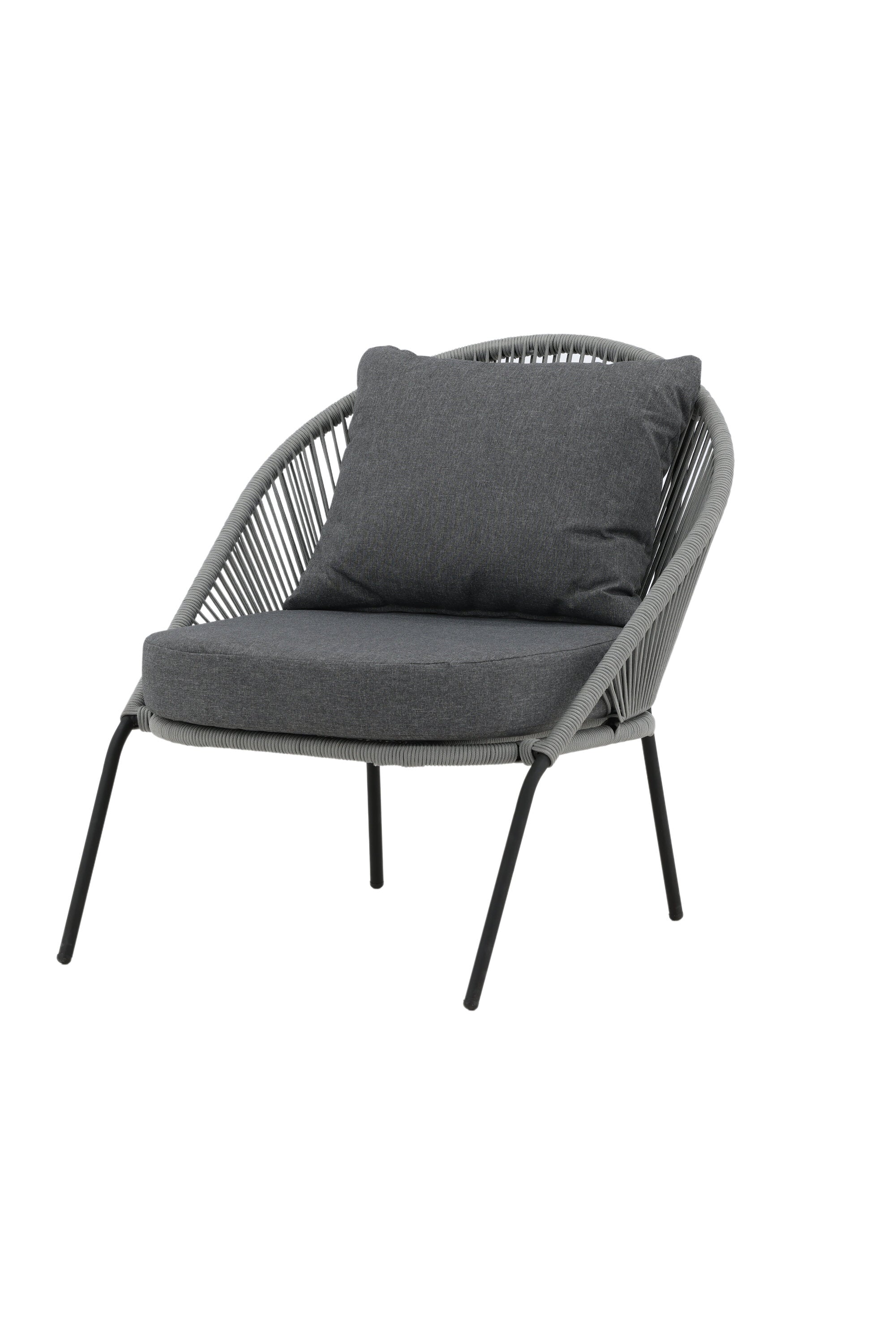 Lindos Lounge Chair in Grau präsentiert im Onlineshop von KAQTU Design AG. Outdoor-Sessel ist von Venture Home