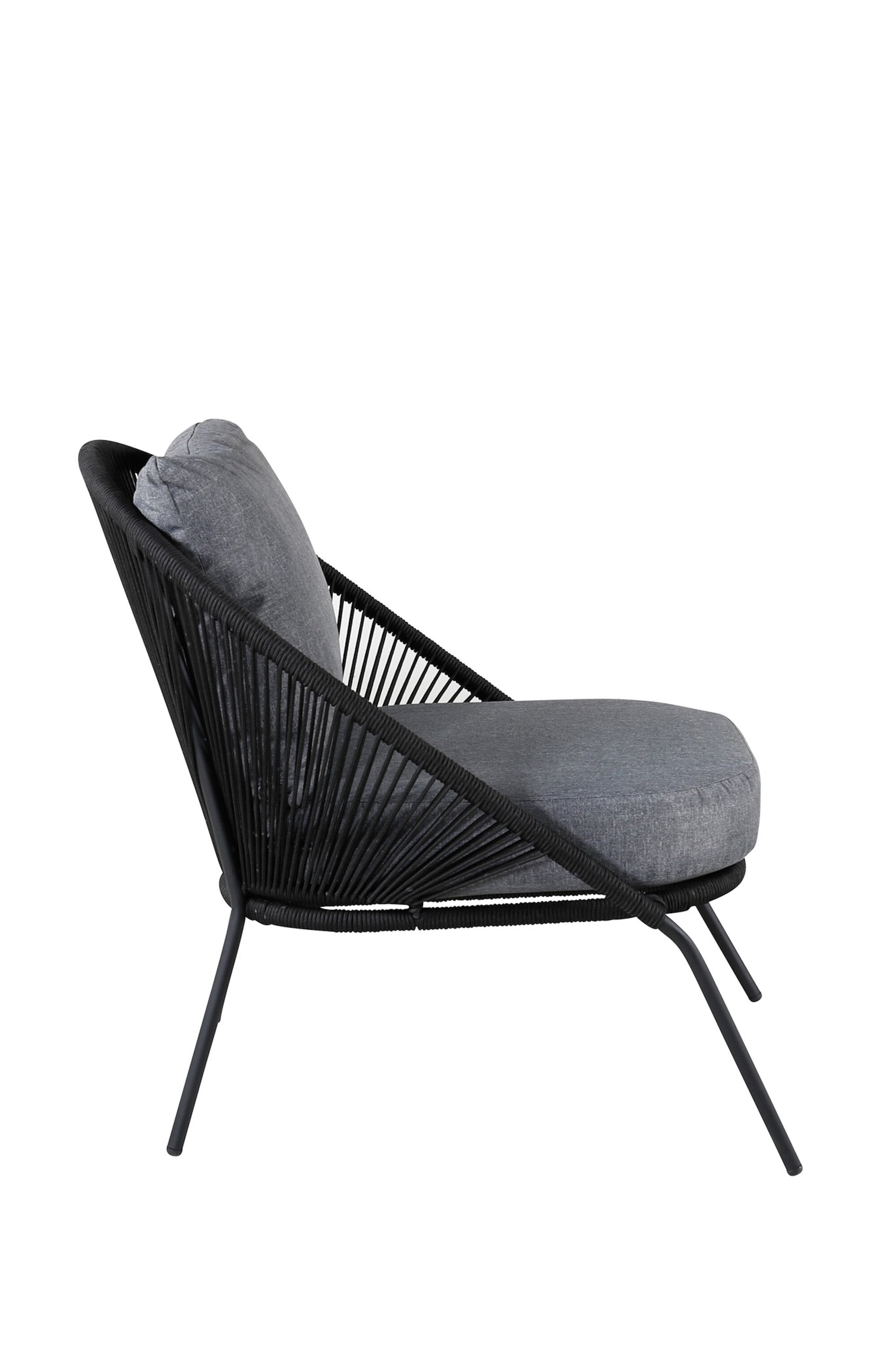 Lindos Sessel in Schwarz präsentiert im Onlineshop von KAQTU Design AG. Outdoor-Sessel ist von Venture Home