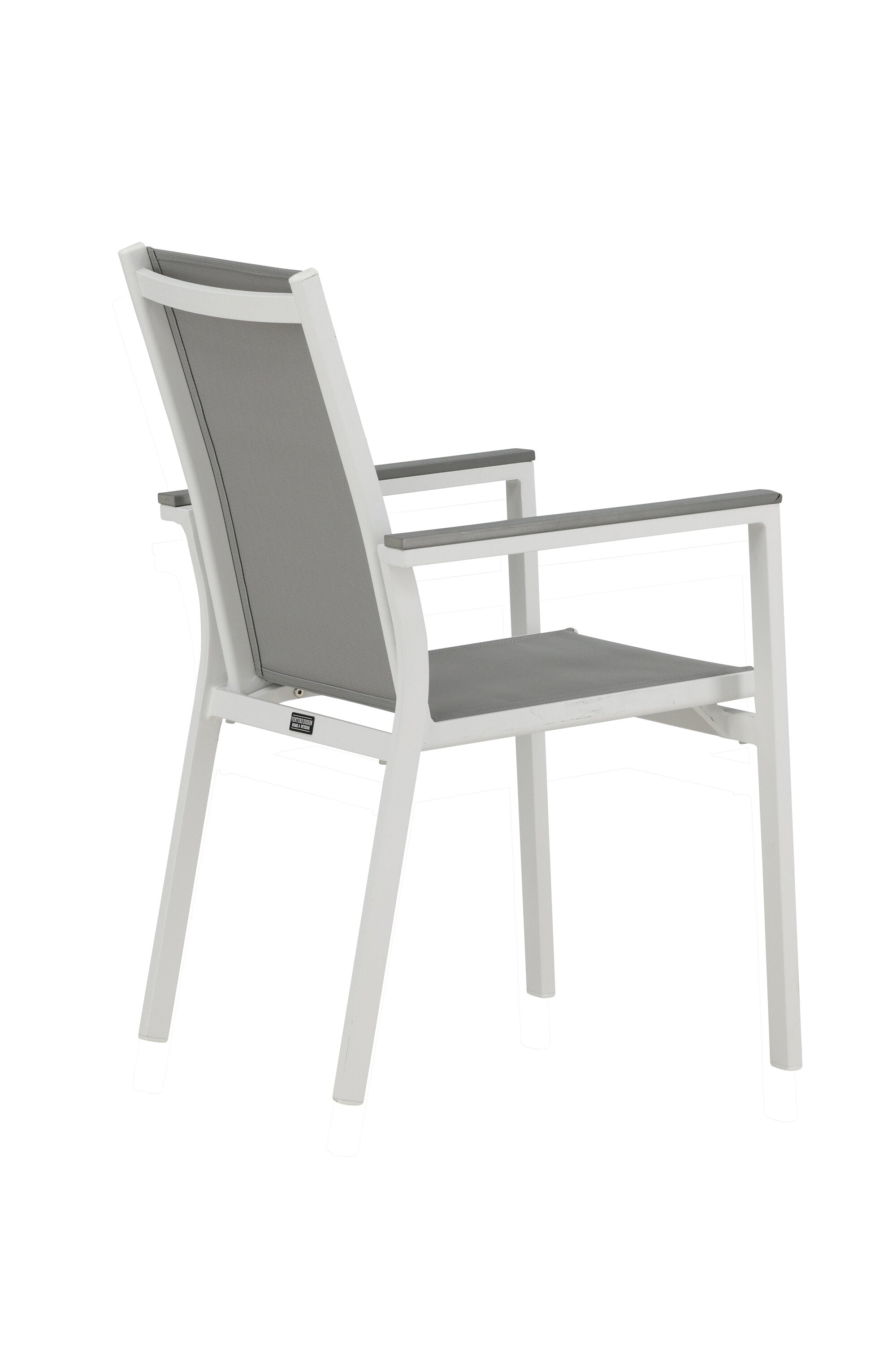 Parma Gartenstuhl in Weiss präsentiert im Onlineshop von KAQTU Design AG. Gartenstuhl mit Armlehnen ist von Venture Home