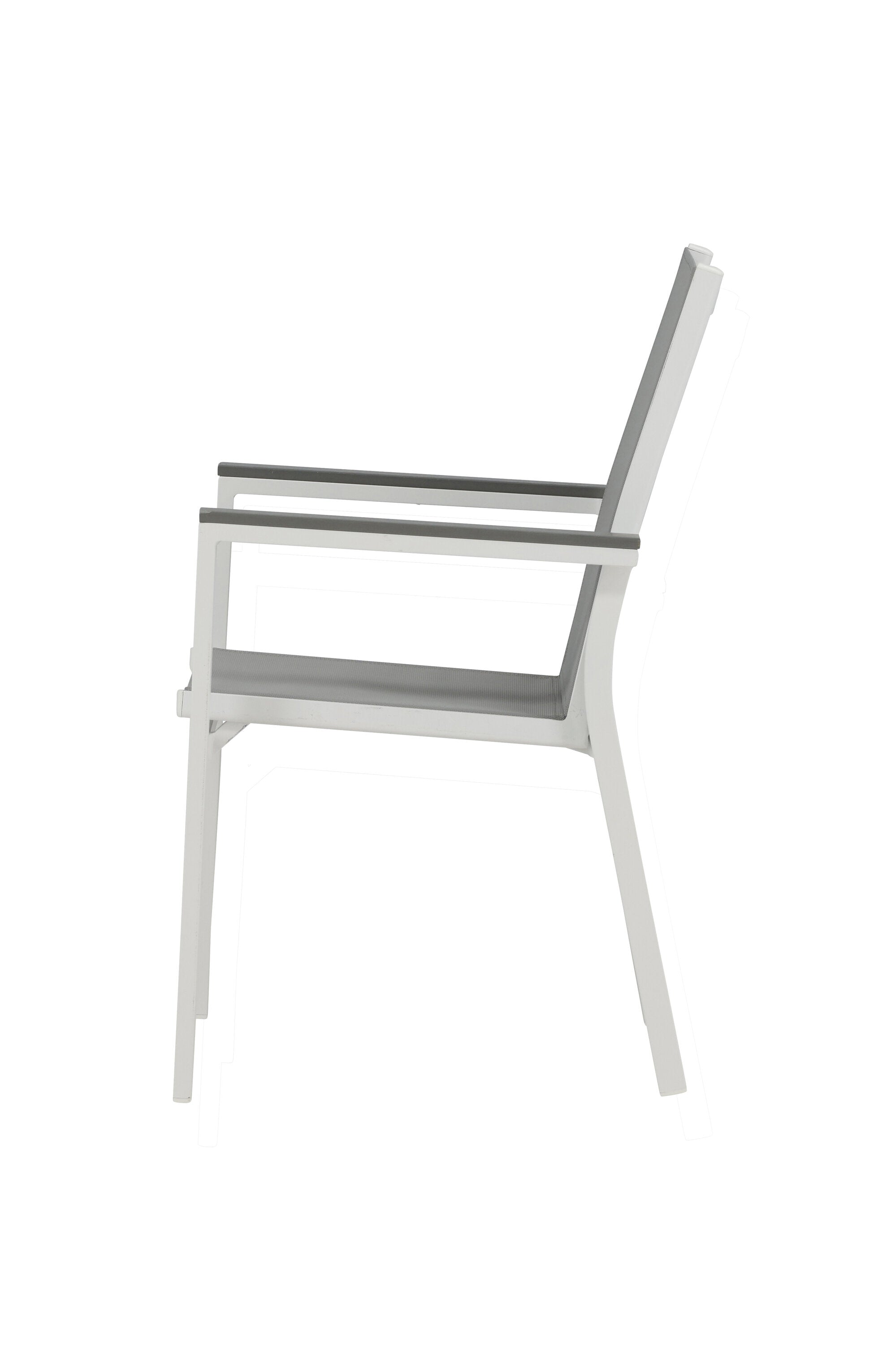 Parma Gartenstuhl in Weiss präsentiert im Onlineshop von KAQTU Design AG. Gartenstuhl mit Armlehnen ist von Venture Home