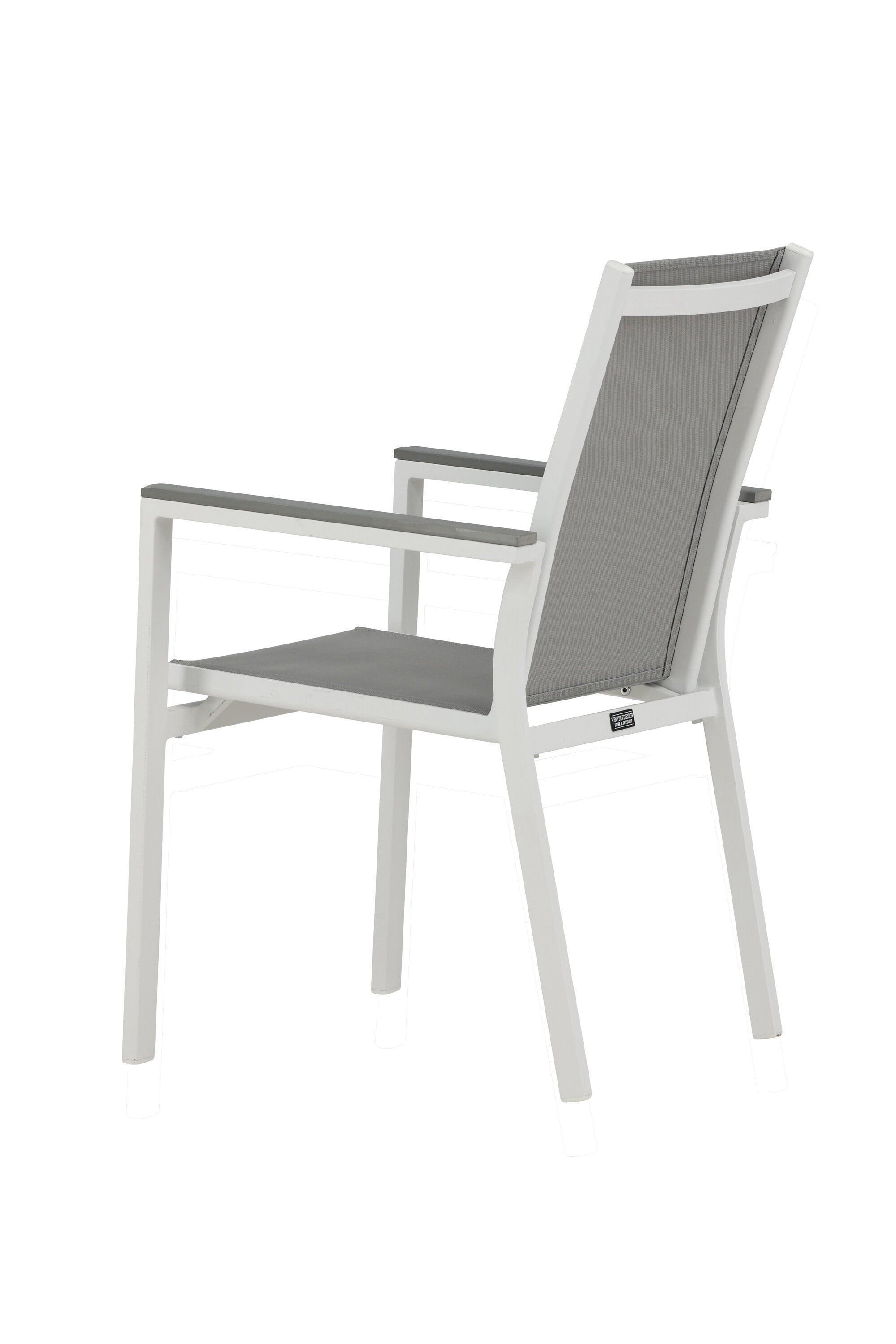 Parma Gartenstuhl in Weiss präsentiert im Onlineshop von KAQTU Design AG. Gartenstuhl mit Armlehnen ist von Venture Home