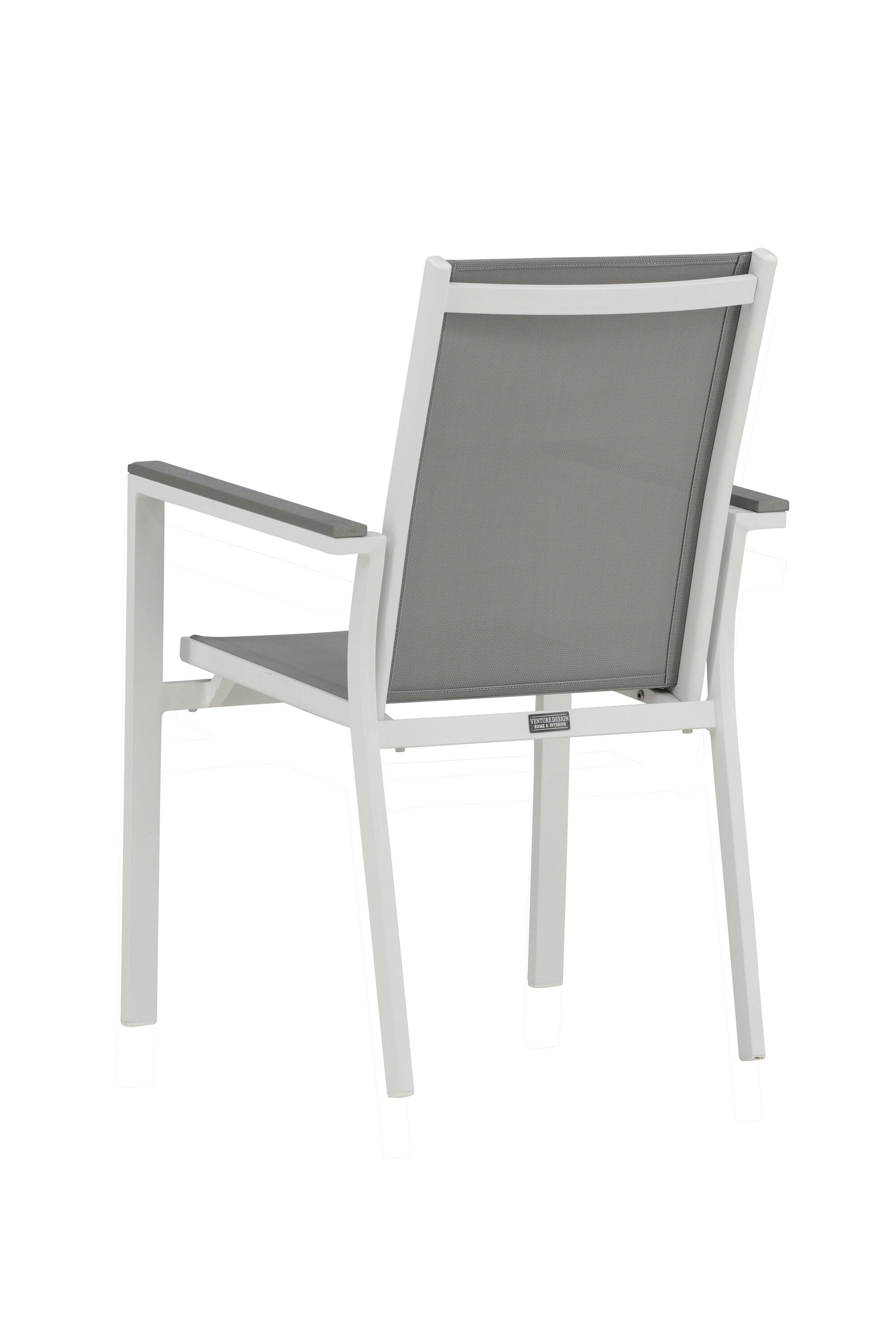 Parma Gartenstuhl in Weiss präsentiert im Onlineshop von KAQTU Design AG. Gartenstuhl mit Armlehnen ist von Venture Home