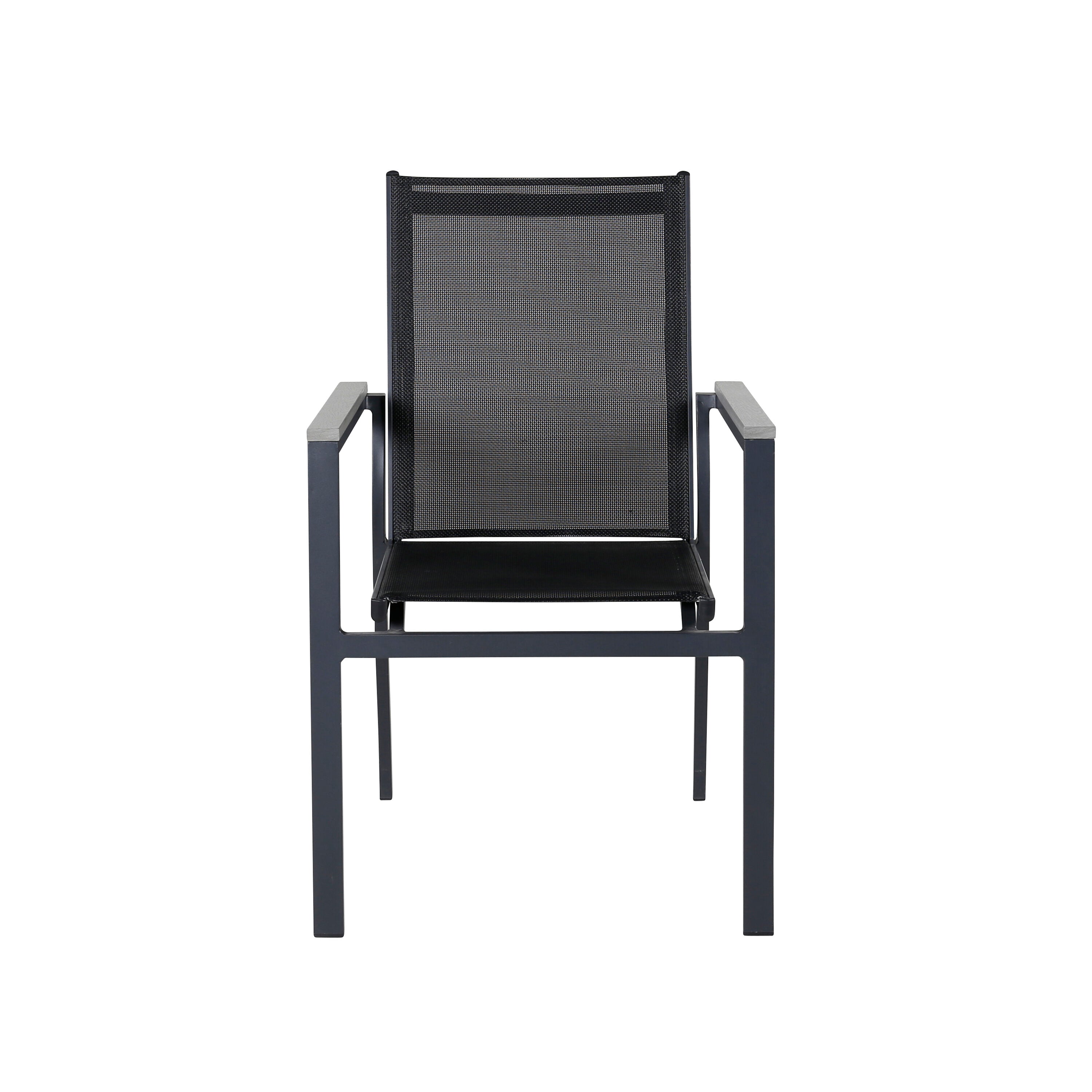 Parma Gartenstuhl in Schwarz präsentiert im Onlineshop von KAQTU Design AG. Gartenstuhl mit Armlehnen ist von Venture Home