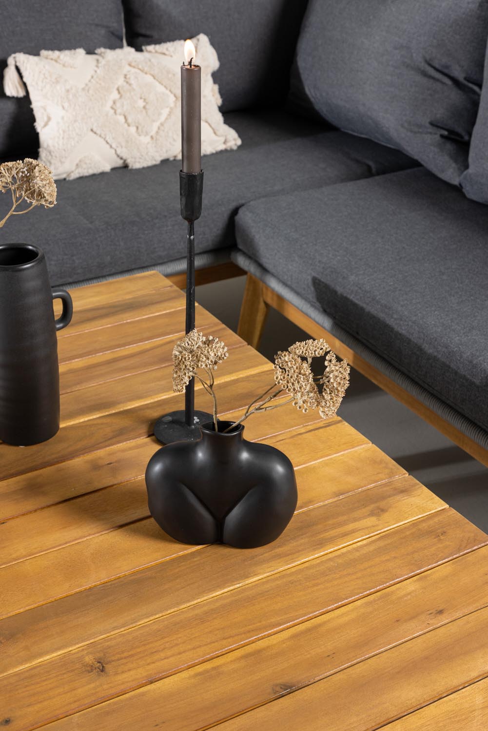 Chania Ecksofa Outdoorset 110cm in Grau präsentiert im Onlineshop von KAQTU Design AG. Loungeset ist von Venture Home