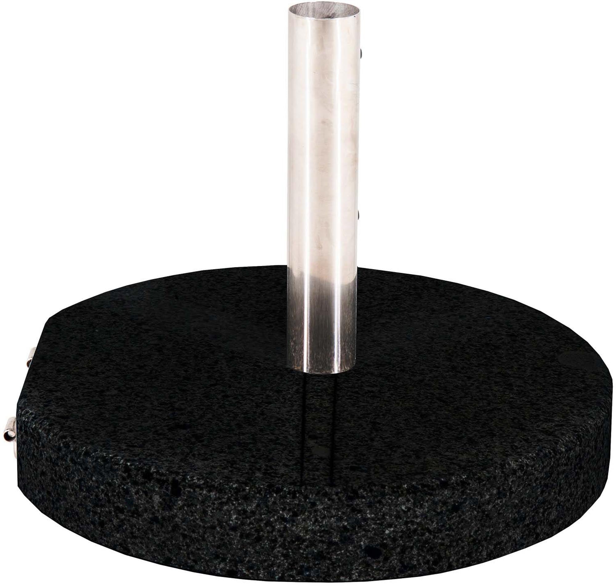 Der Stathera Sonnenschirmstein von Venture Home bietet eleganten Halt für Ihren Sonnenschirm. Aus robustem, wetterfestem Beton gefertigt, ist er ideal für jede Terrasse.