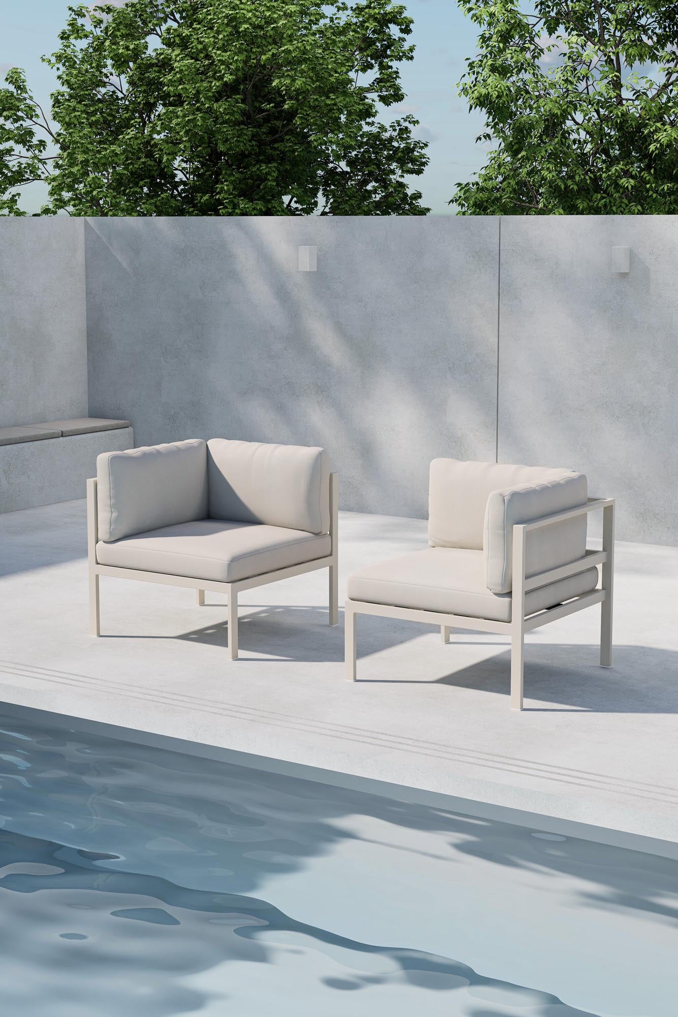 Entdecken Sie das Copacabana Sofa Corner von Venture Home – ein elegantes, modulares Sofamodul für Ihre Lounge im Freien, das Komfort und Stil vereint.