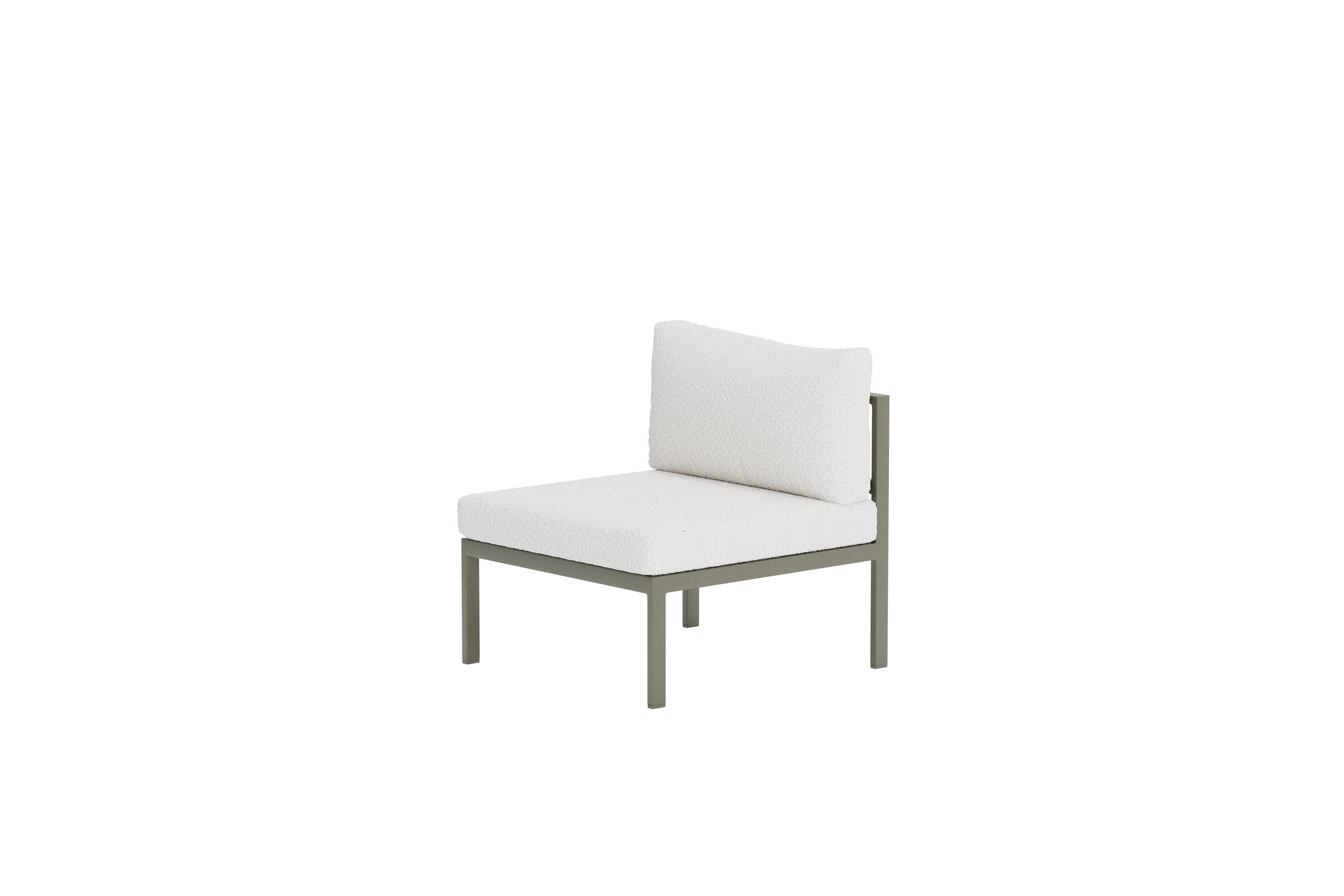 Elegantes Mittelmodul des Copacabana Sofas in warmem Braun, ideal für stilvolle Lounge-Bereiche von Venture Home.