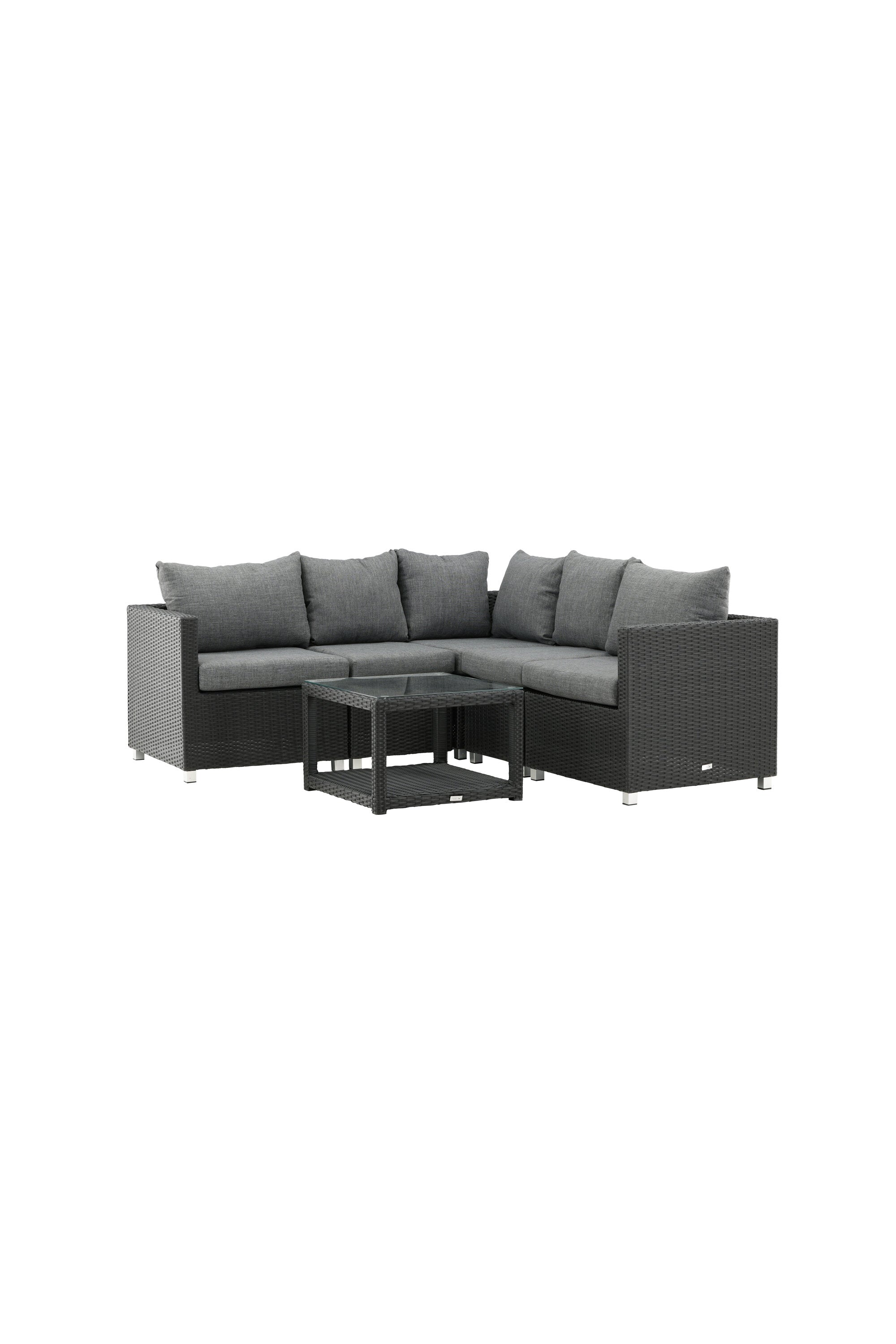 Vamos Ecksofa Outdoorset 65cm in Schwarz präsentiert im Onlineshop von KAQTU Design AG. Loungeset ist von Venture Home