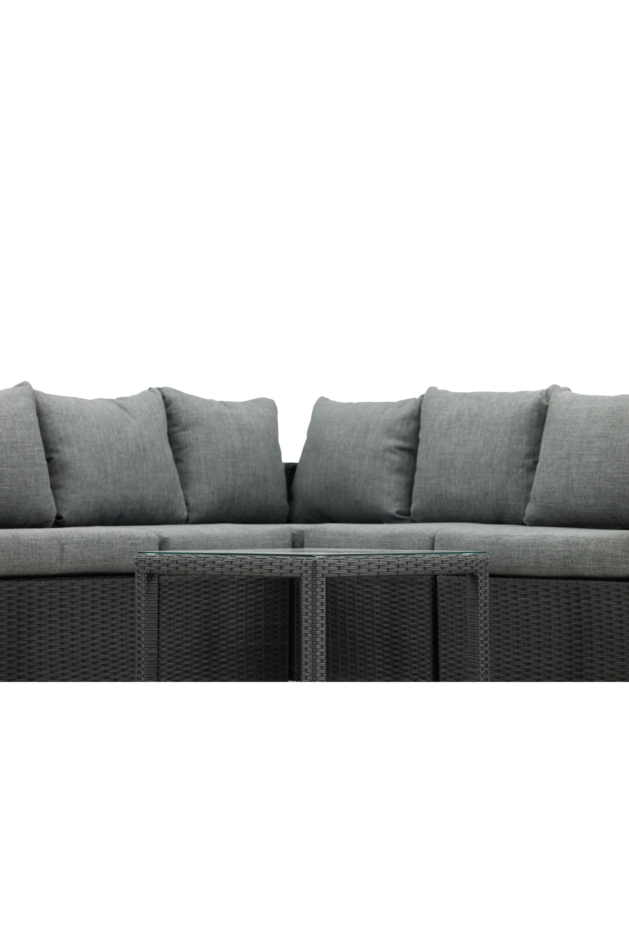 Vamos Ecksofa Outdoorset 65cm in Schwarz präsentiert im Onlineshop von KAQTU Design AG. Loungeset ist von Venture Home