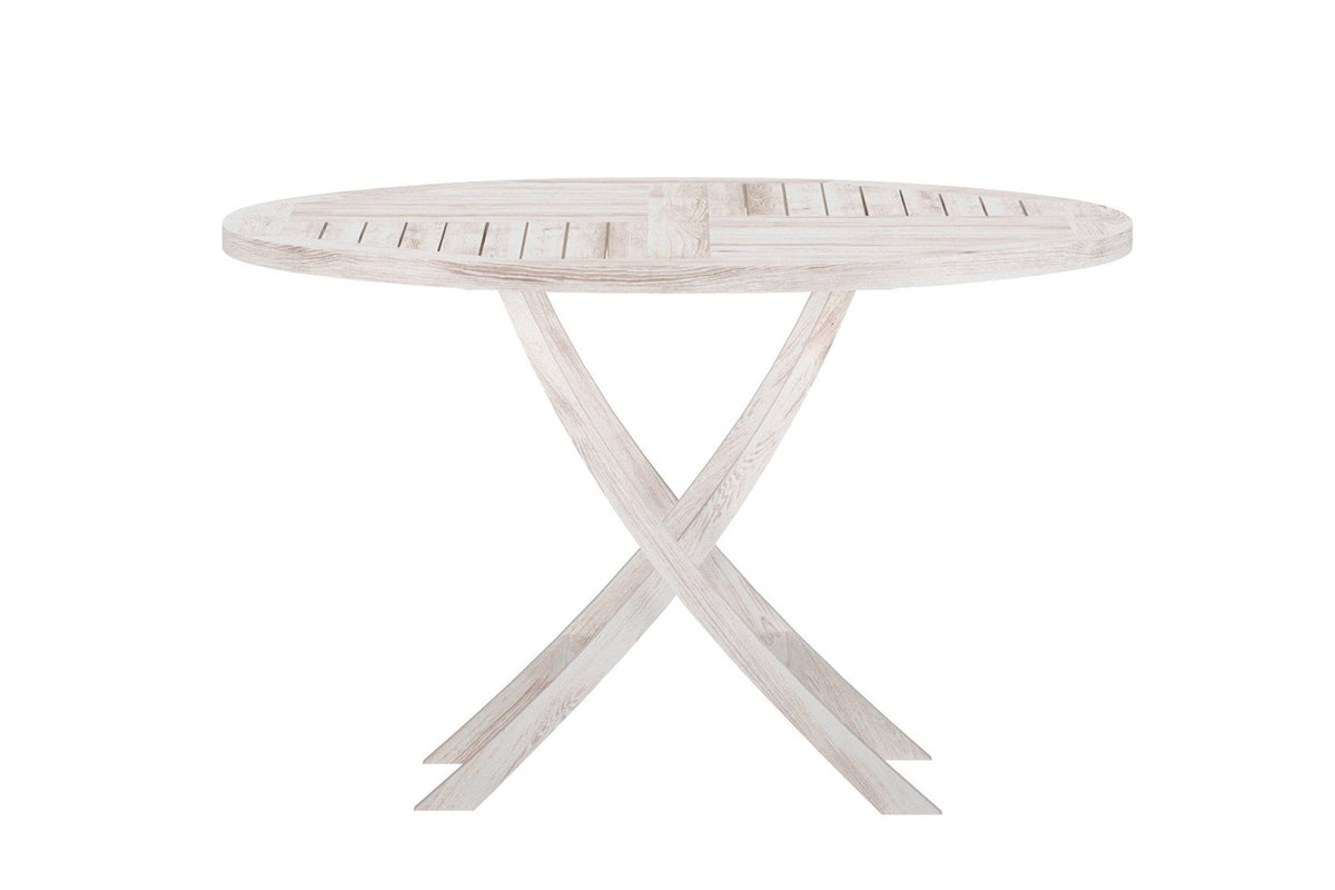Kenya Runder Esstisch in Tünche präsentiert im Onlineshop von KAQTU Design AG. Gartentisch ist von Venture Home