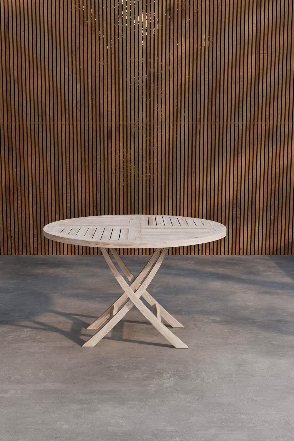 Kenya Runder Esstisch in Tünche präsentiert im Onlineshop von KAQTU Design AG. Gartentisch ist von Venture Home