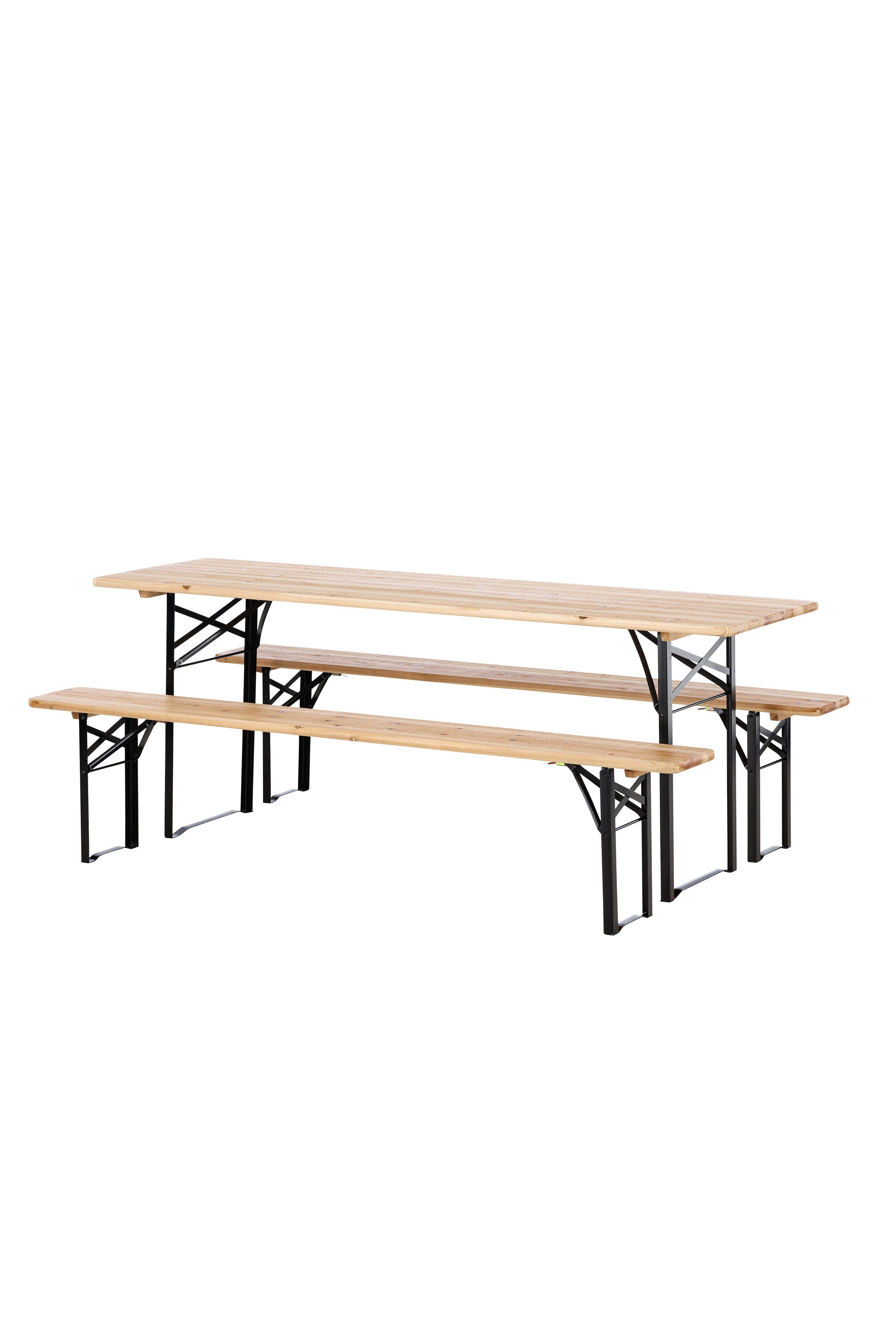 Guniess Outdoor-Tischset 200cm/2St. in Natur präsentiert im Onlineshop von KAQTU Design AG. Gartentischset ist von Venture Home