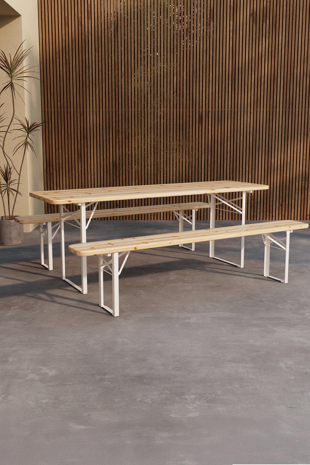 Guiness Essensset in präsentiert im Onlineshop von KAQTU Design AG. Gartentischset ist von Venture Home