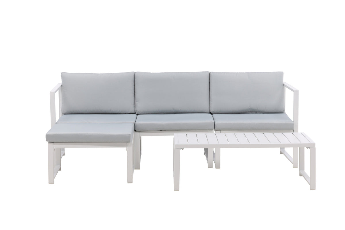 Salvador Sofagarnitur in Grau präsentiert im Onlineshop von KAQTU Design AG. Loungeset ist von Venture Home