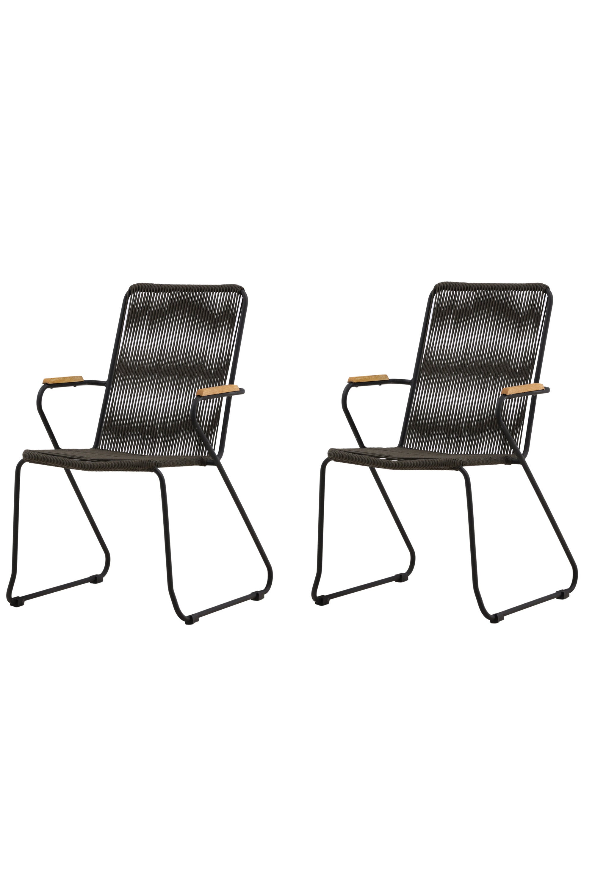 Bois Gartenstuhl in Dunkelgrau präsentiert im Onlineshop von KAQTU Design AG. Gartenstuhl ist von Venture Home