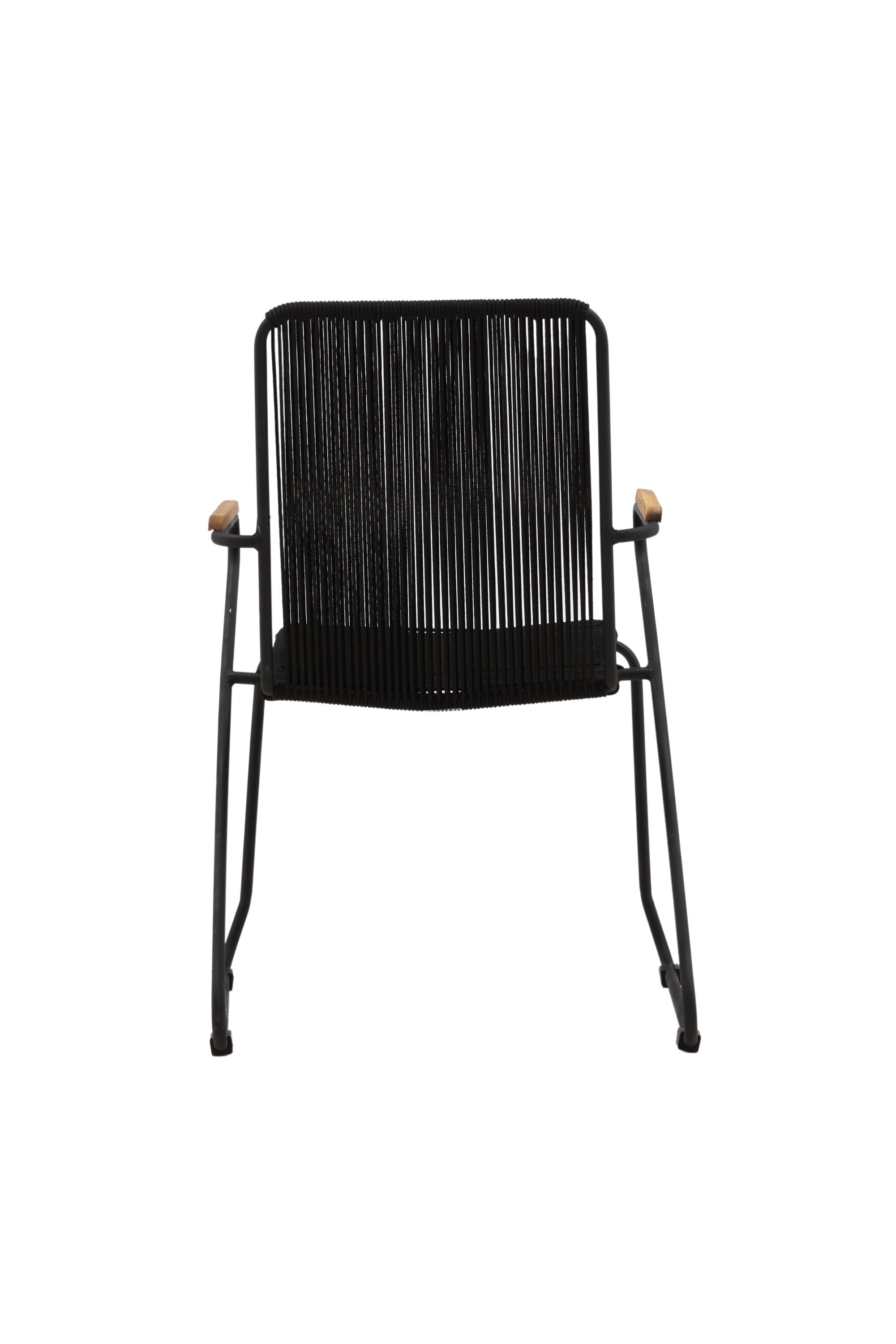 Bois Gartenstuhl in Schwarzgrau präsentiert im Onlineshop von KAQTU Design AG. Gartenstuhl mit Armlehnen ist von Venture Home