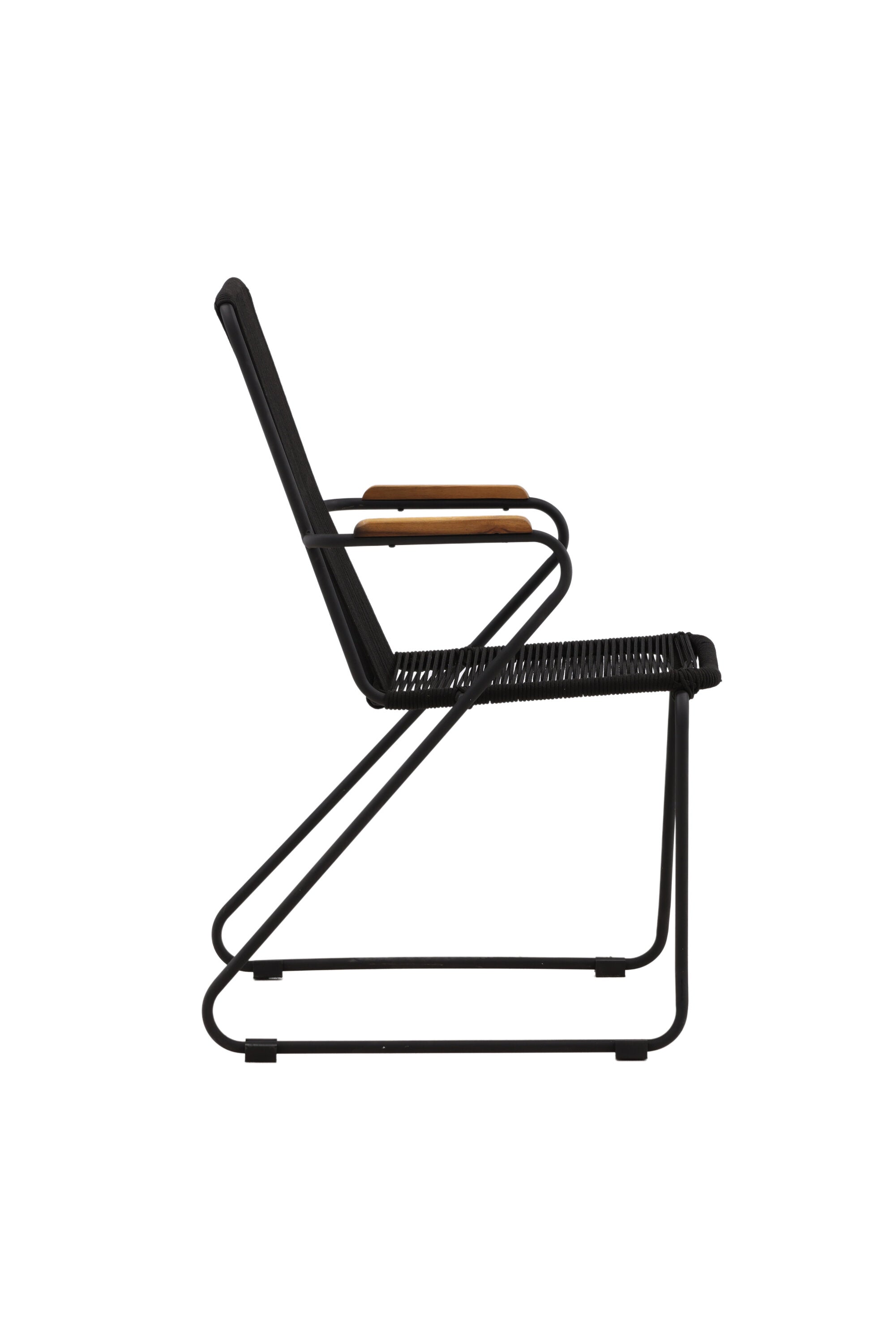 Bois Gartenstuhl in Schwarzgrau präsentiert im Onlineshop von KAQTU Design AG. Gartenstuhl mit Armlehnen ist von Venture Home