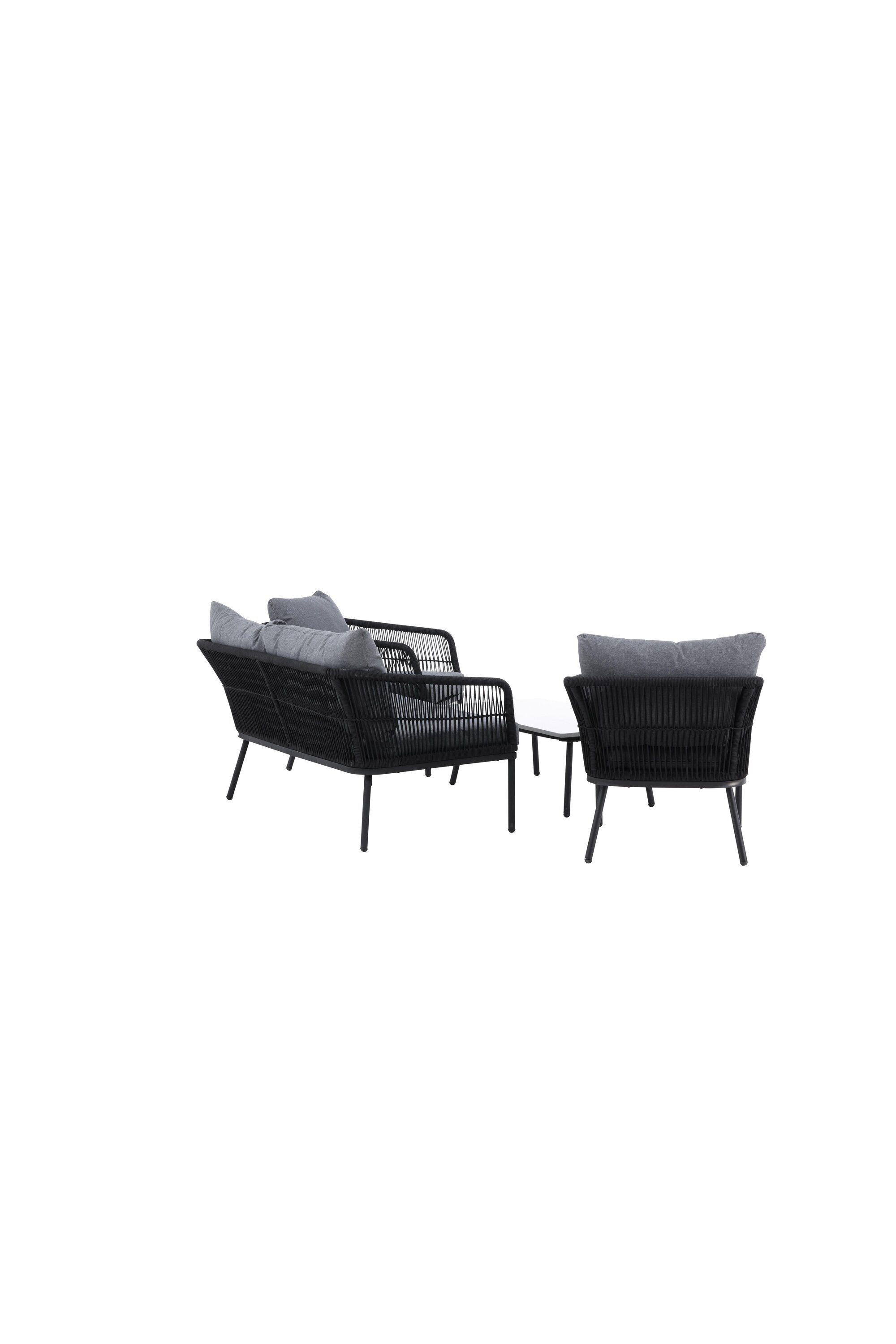 Wunderschöne Sofagarnitur in Grau präsentiert im Onlineshop von KAQTU Design AG. Loungeset ist von Venture Home