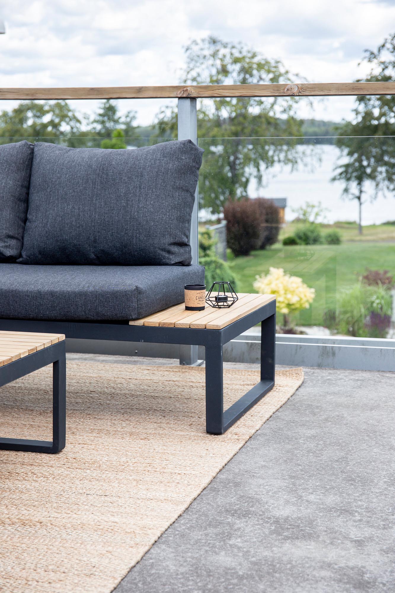 Panama Ecksofa Outdoorset 112cm in Schwarz präsentiert im Onlineshop von KAQTU Design AG. Loungeset ist von Venture Home