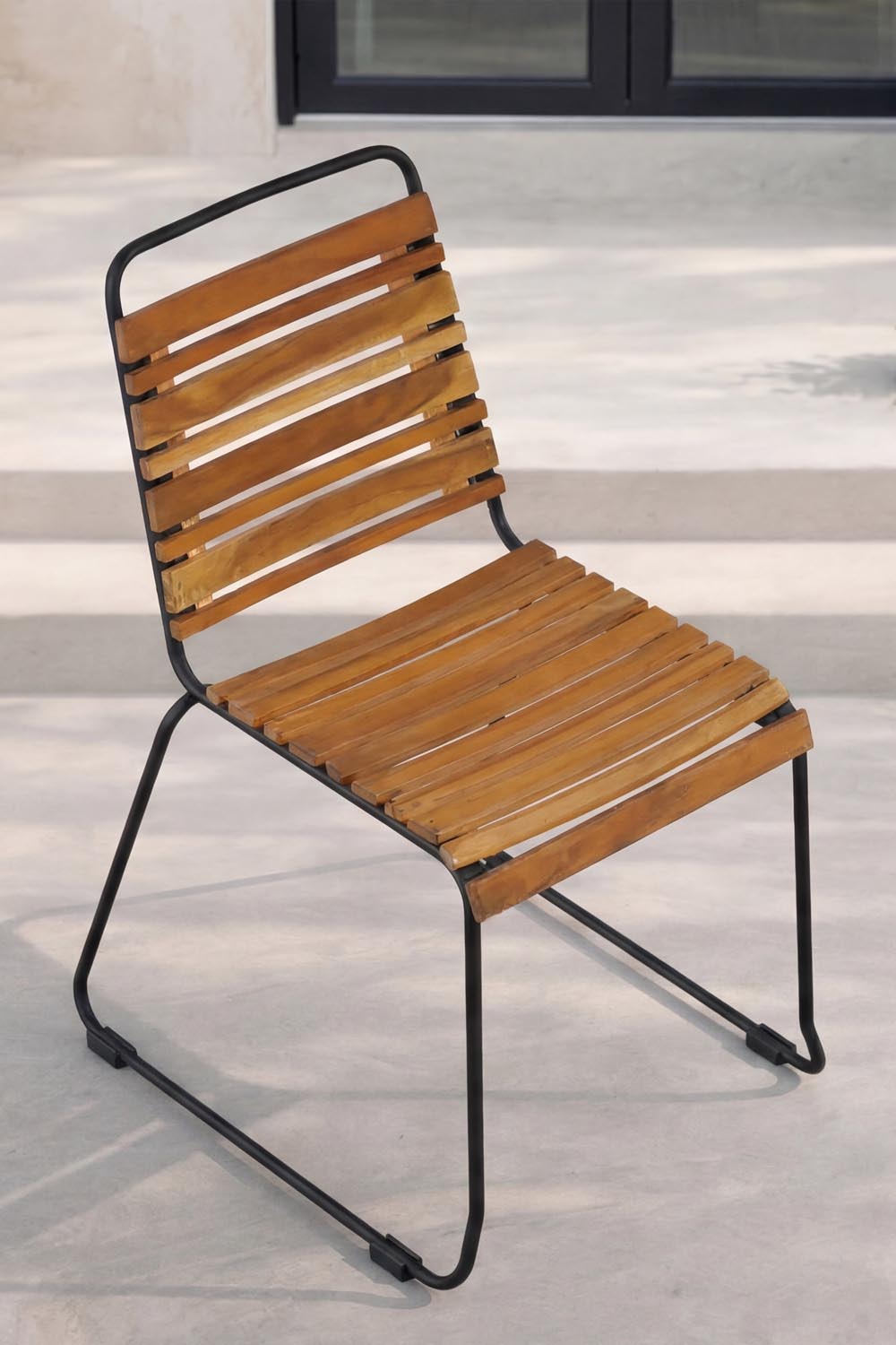 Bois Gartenstuhl in Natur/Grau präsentiert im Onlineshop von KAQTU Design AG. Gartenstuhl ist von Venture Home