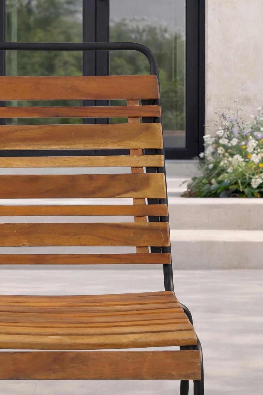 Bois Gartenstuhl in Natur/Grau präsentiert im Onlineshop von KAQTU Design AG. Gartenstuhl ist von Venture Home