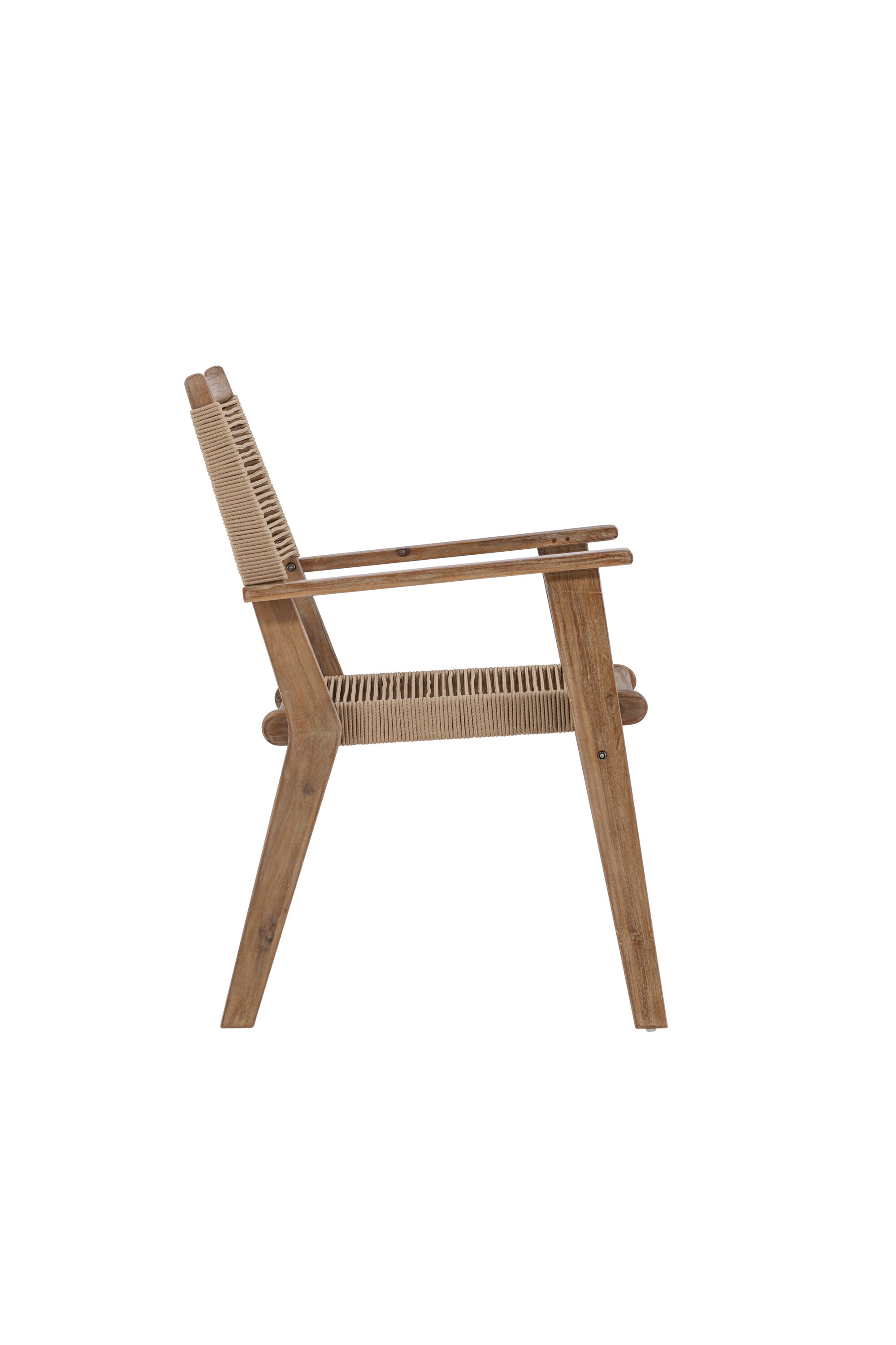 Peter Gartenstuhl in Braun präsentiert im Onlineshop von KAQTU Design AG. Gartenstuhl mit Armlehnen ist von Venture Home