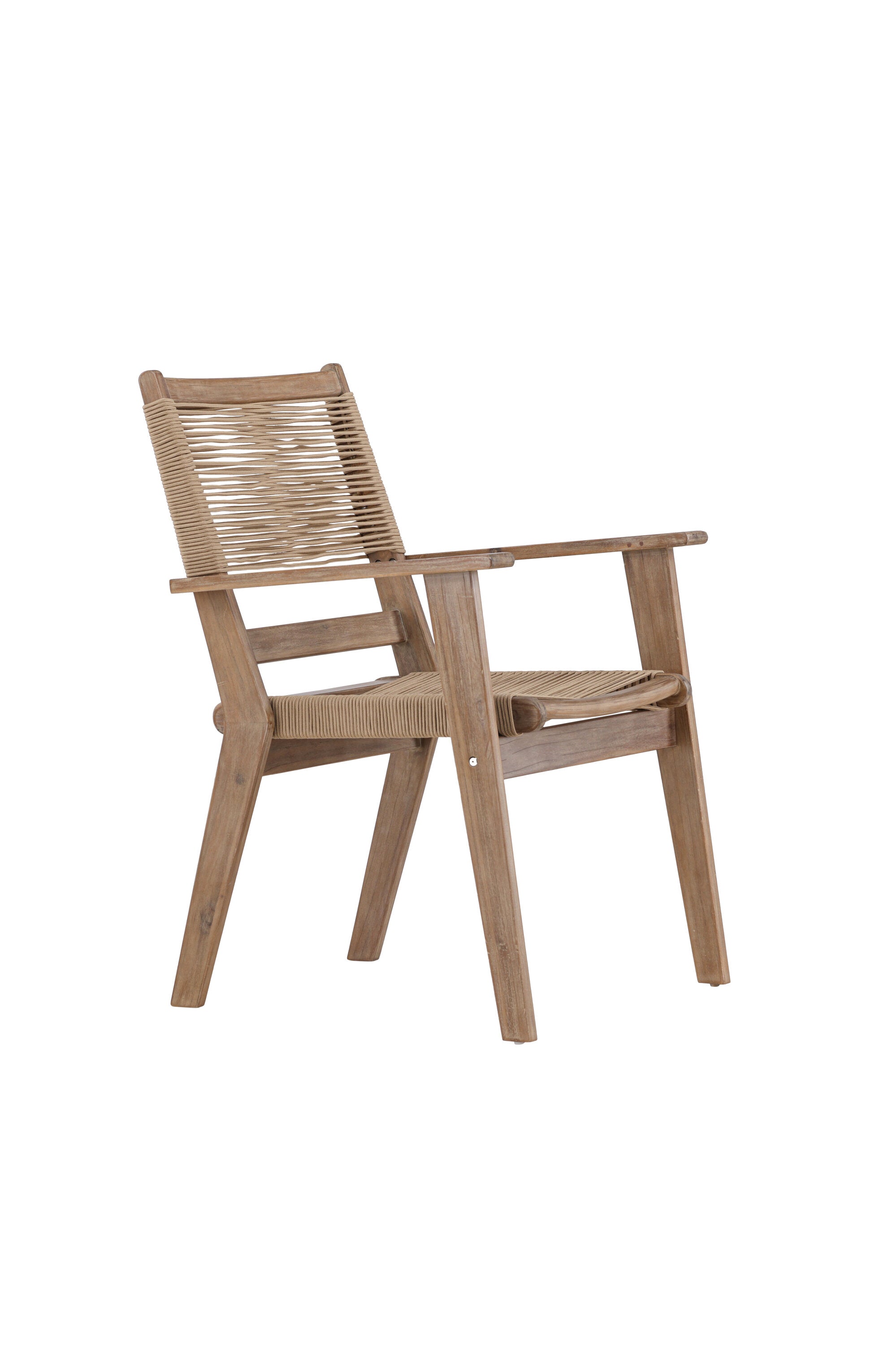 Peter Gartenstuhl in Braun präsentiert im Onlineshop von KAQTU Design AG. Gartenstuhl mit Armlehnen ist von Venture Home