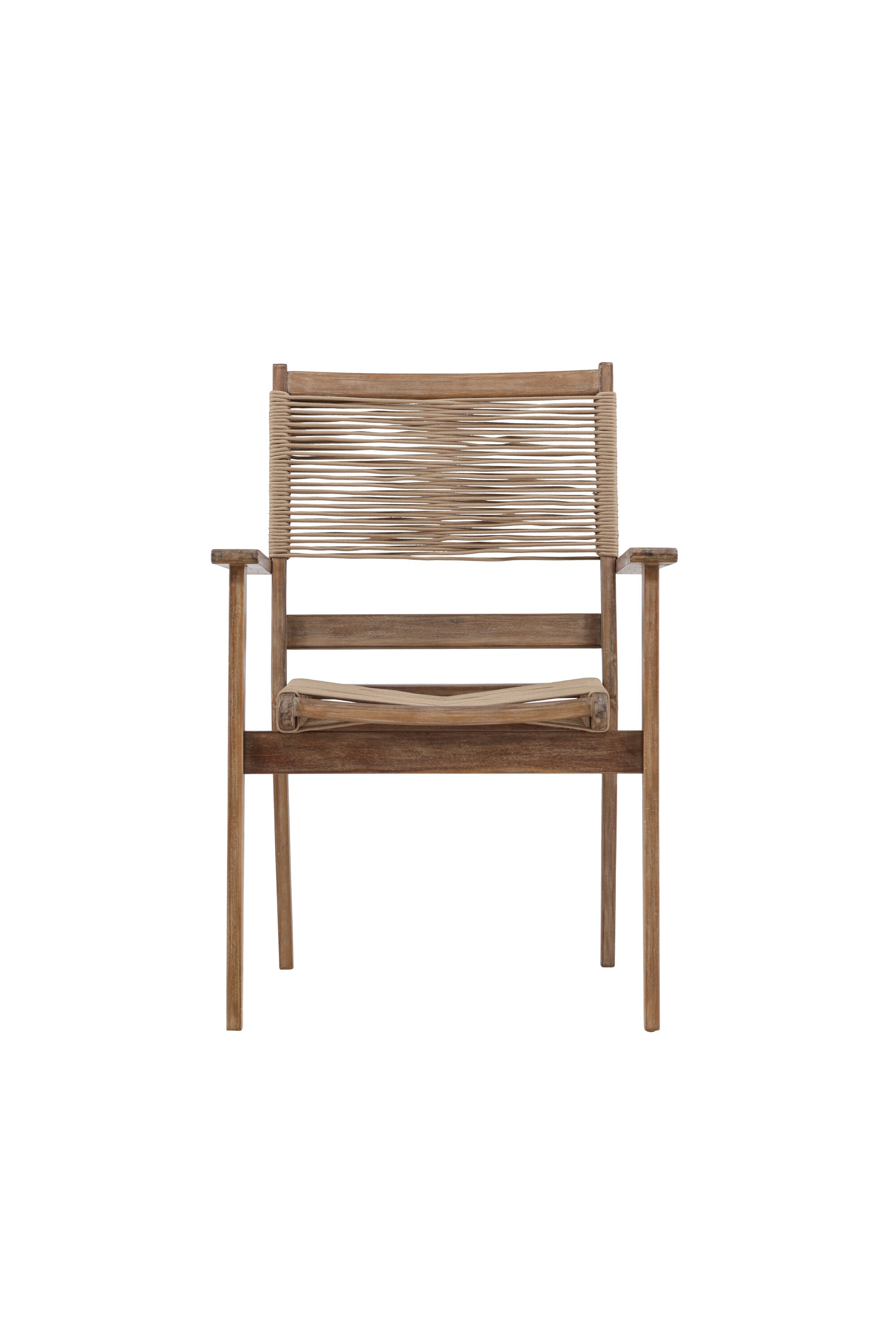 Peter Gartenstuhl in Braun präsentiert im Onlineshop von KAQTU Design AG. Gartenstuhl mit Armlehnen ist von Venture Home