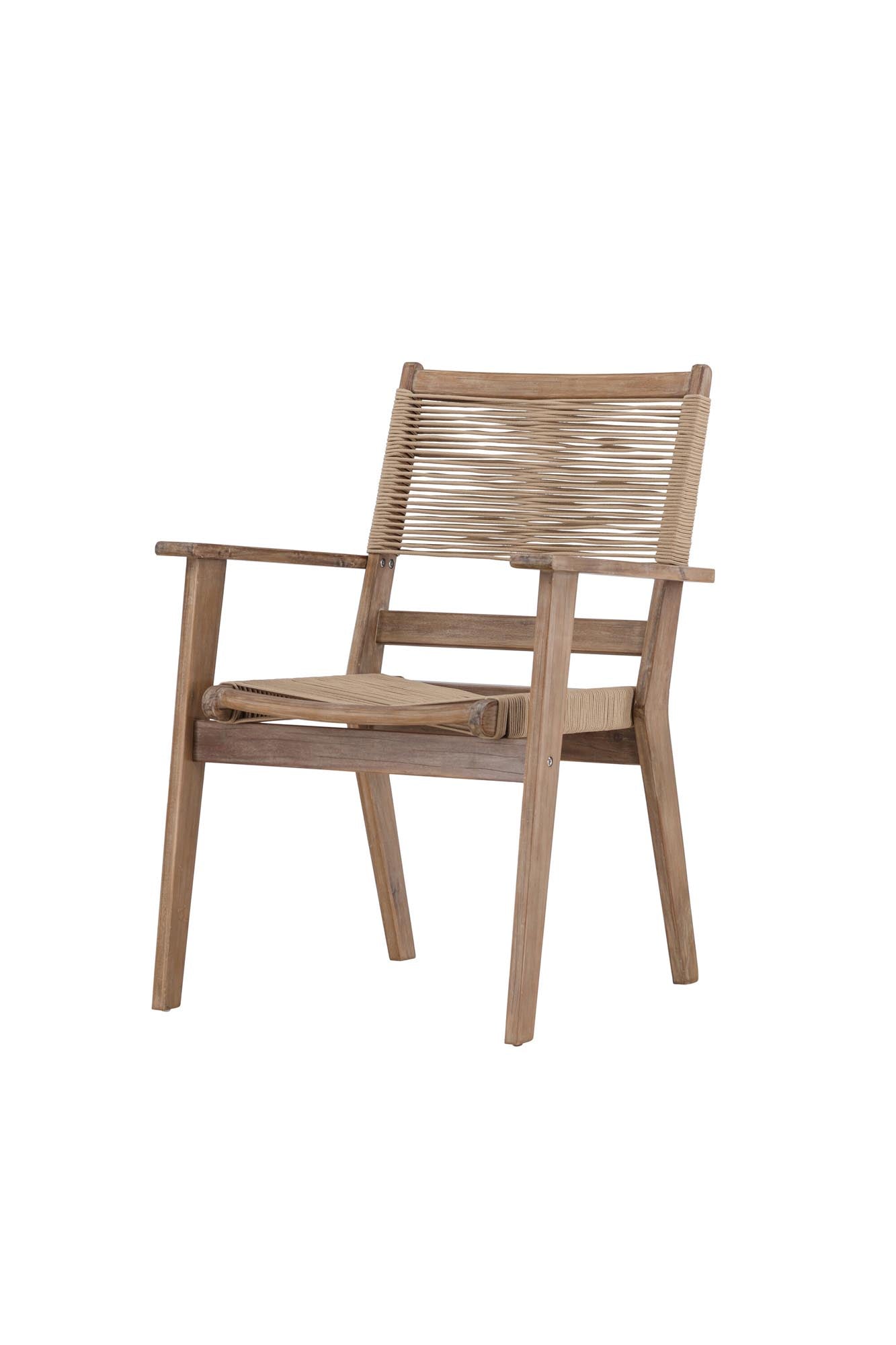 Peter Gartenstuhl in Braun präsentiert im Onlineshop von KAQTU Design AG. Gartenstuhl mit Armlehnen ist von Venture Home