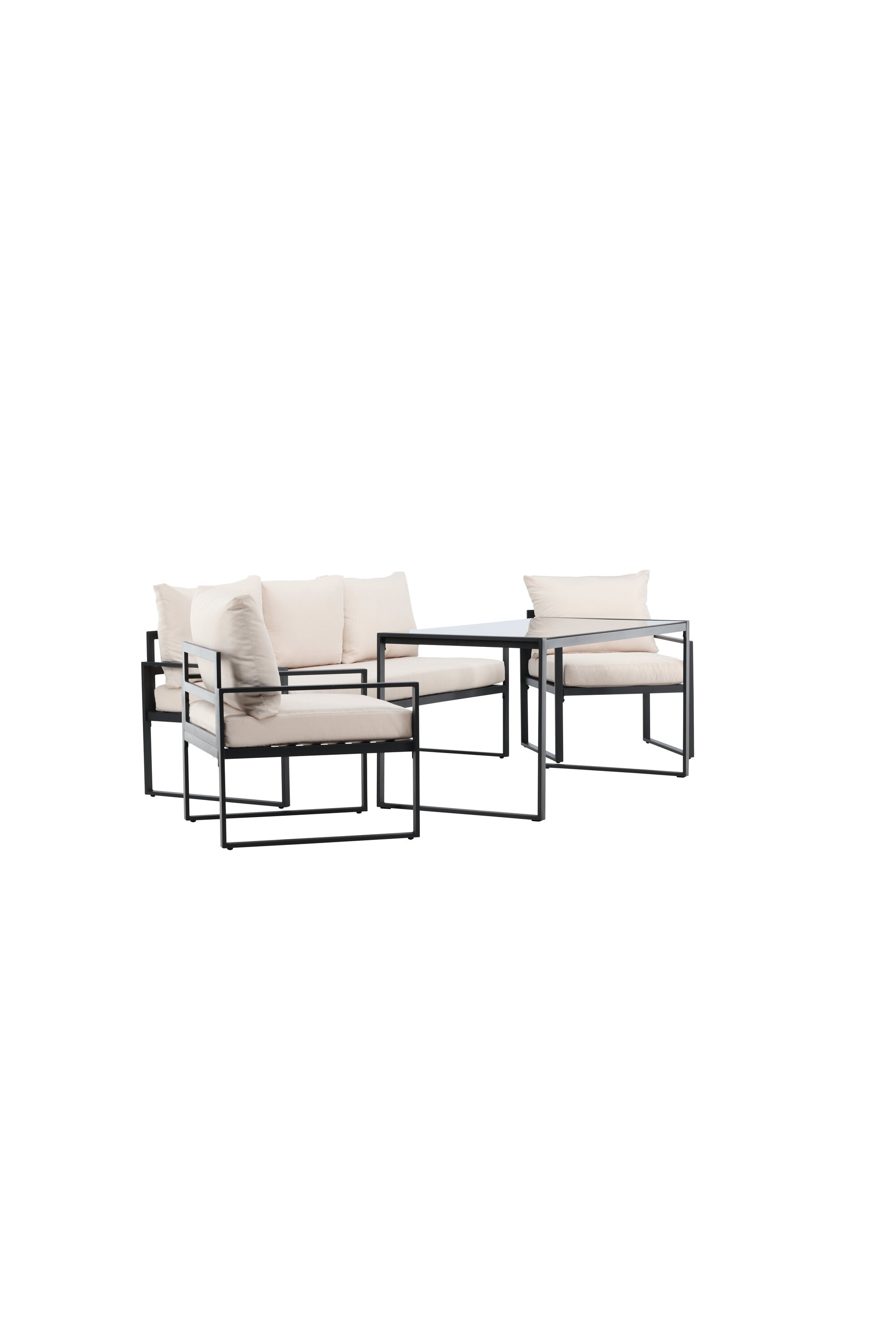 Catania Sofa Set in Beige/Schwarz präsentiert im Onlineshop von KAQTU Design AG. Loungeset ist von Venture Home