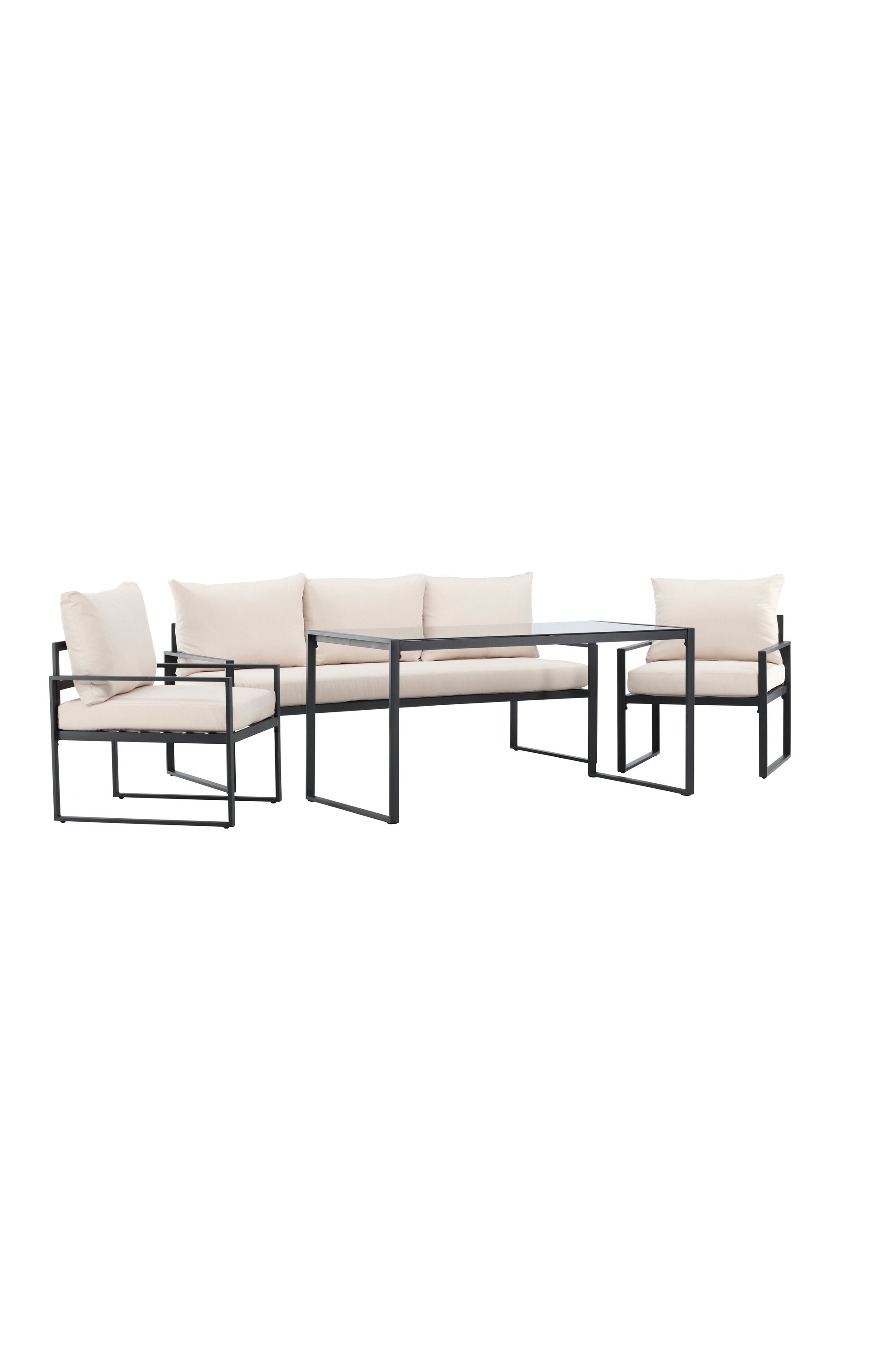 Catania Sofa Set in Beige/Schwarz präsentiert im Onlineshop von KAQTU Design AG. Loungeset ist von Venture Home