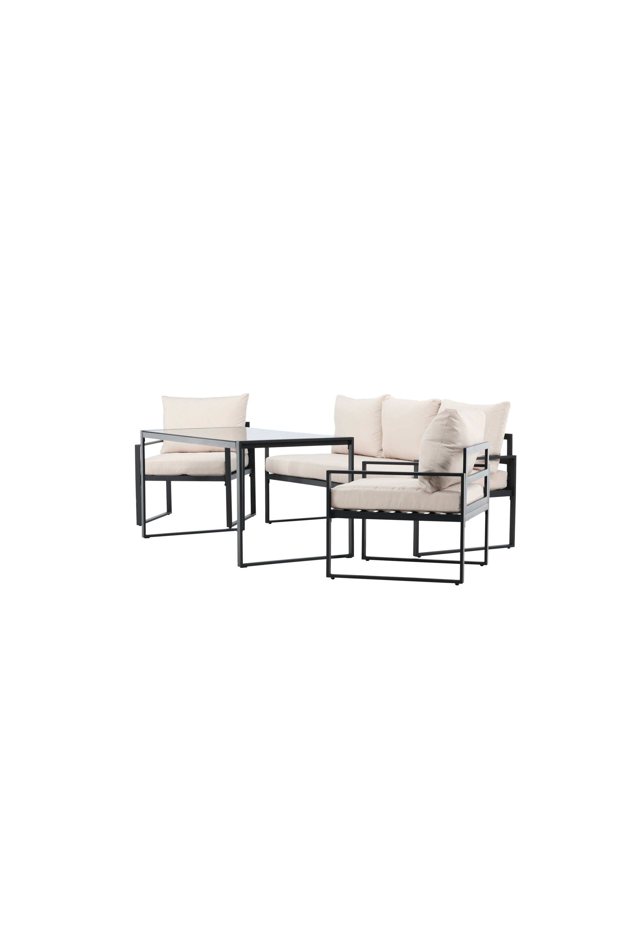 Catania Sofa Set in Beige/Schwarz präsentiert im Onlineshop von KAQTU Design AG. Loungeset ist von Venture Home
