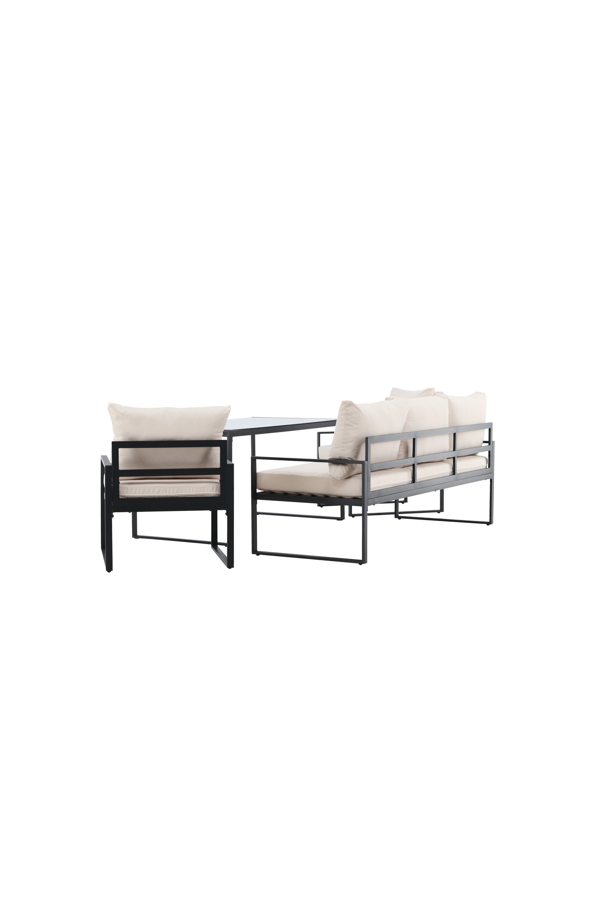 Catania Sofa Set in Beige/Schwarz präsentiert im Onlineshop von KAQTU Design AG. Loungeset ist von Venture Home